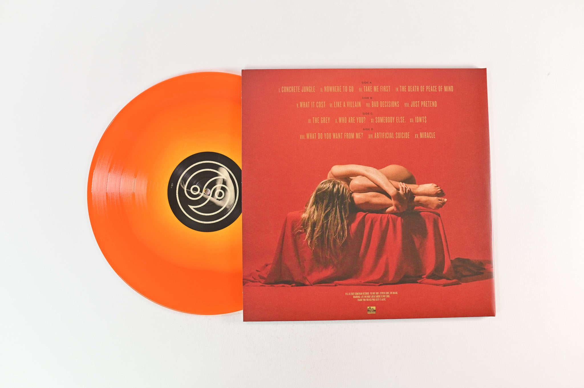 Bad Omens - The Death Of Peace Of Mind on Sumerian Bone Inside Transparent Orange