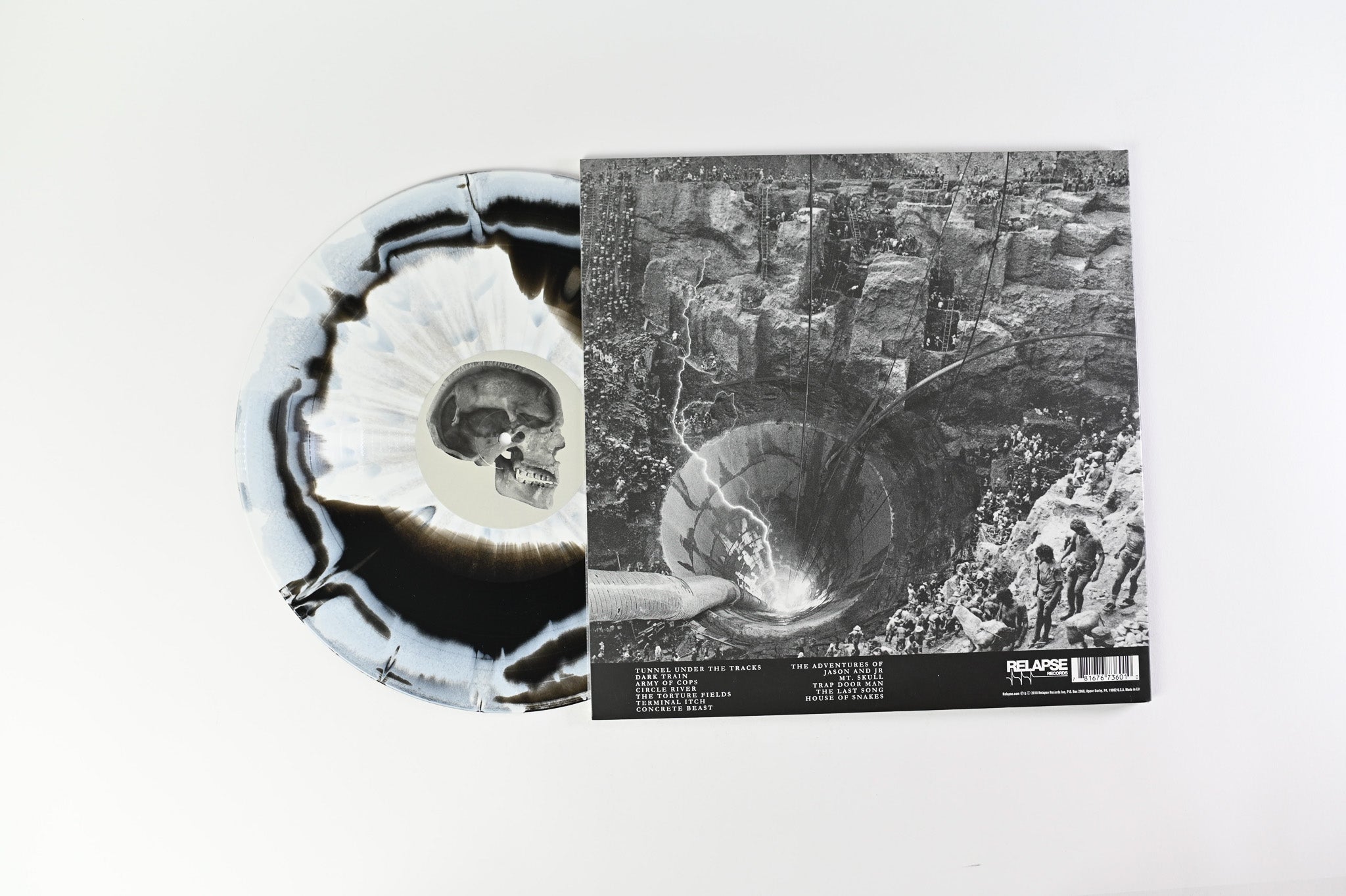 Pig Destroyer - Head Cage on Relapse Records Black & White Merge w/Splatter Vinyl