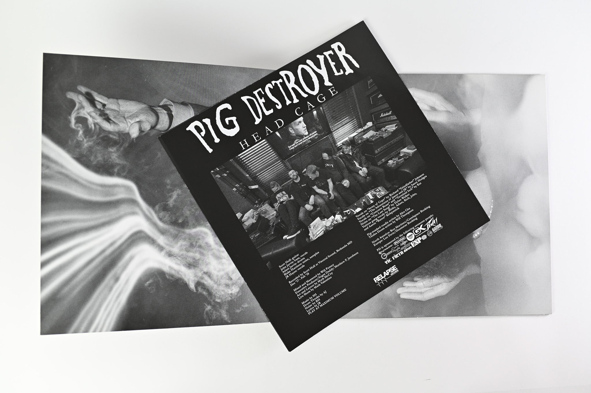 Pig Destroyer - Head Cage on Relapse Records Black & White Merge w/Splatter Vinyl