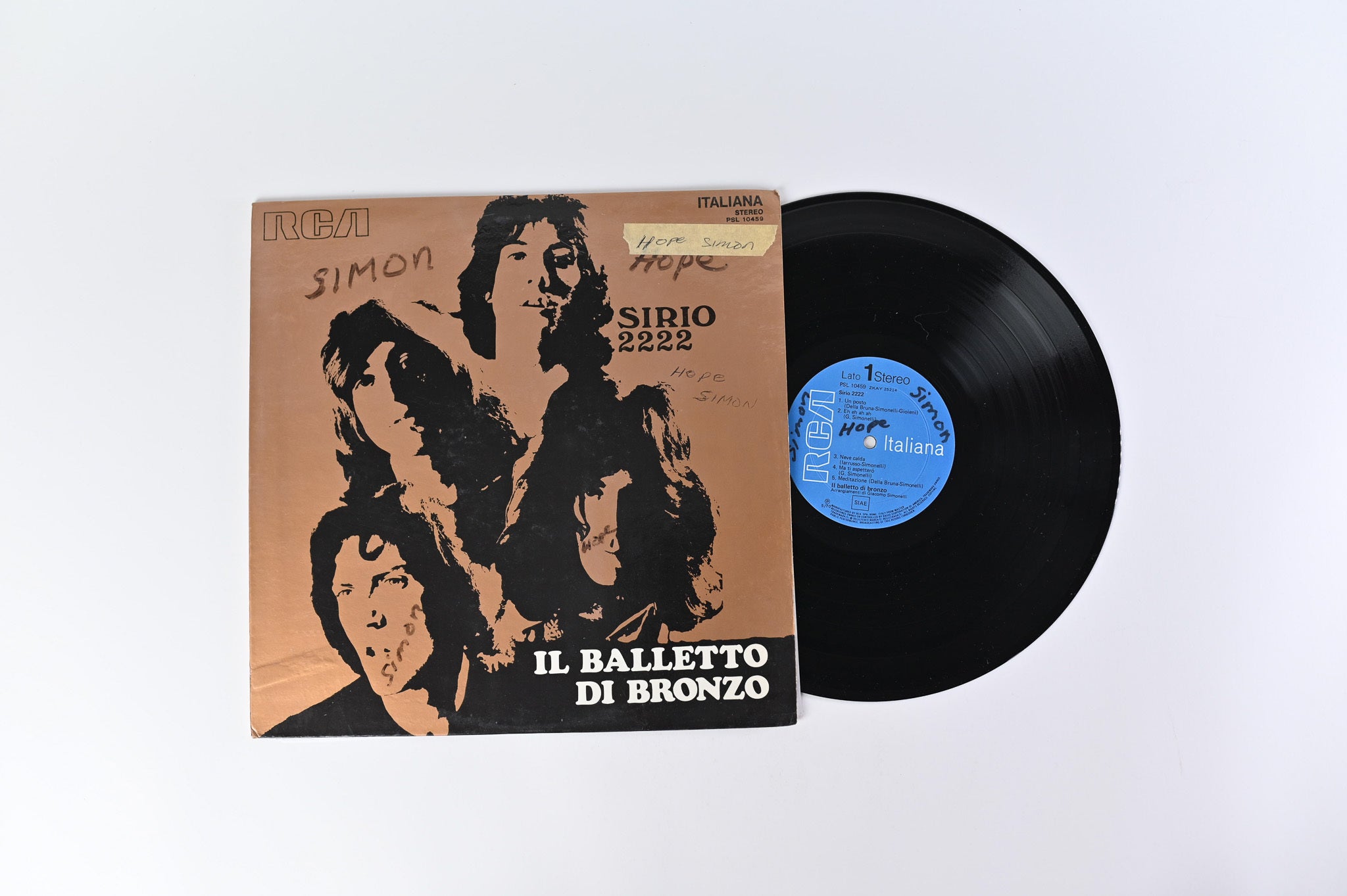 Il Balletto Di Bronzo - Sirio 2222 on RCA Italiana Original Deep Groove Italian Press