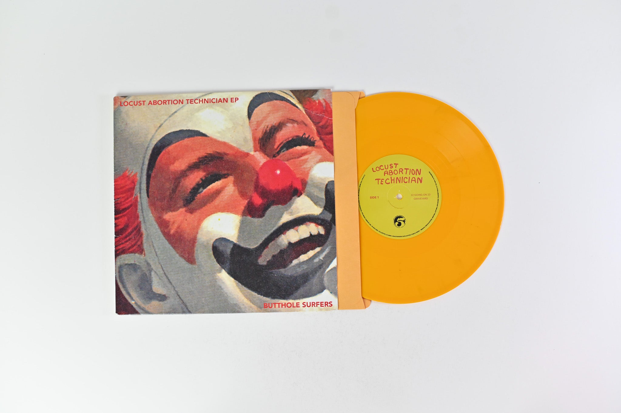 Butthole Surfers - Locust Abortion Technician EP on Five Music Company Inc. - 10" Yellow Bintl