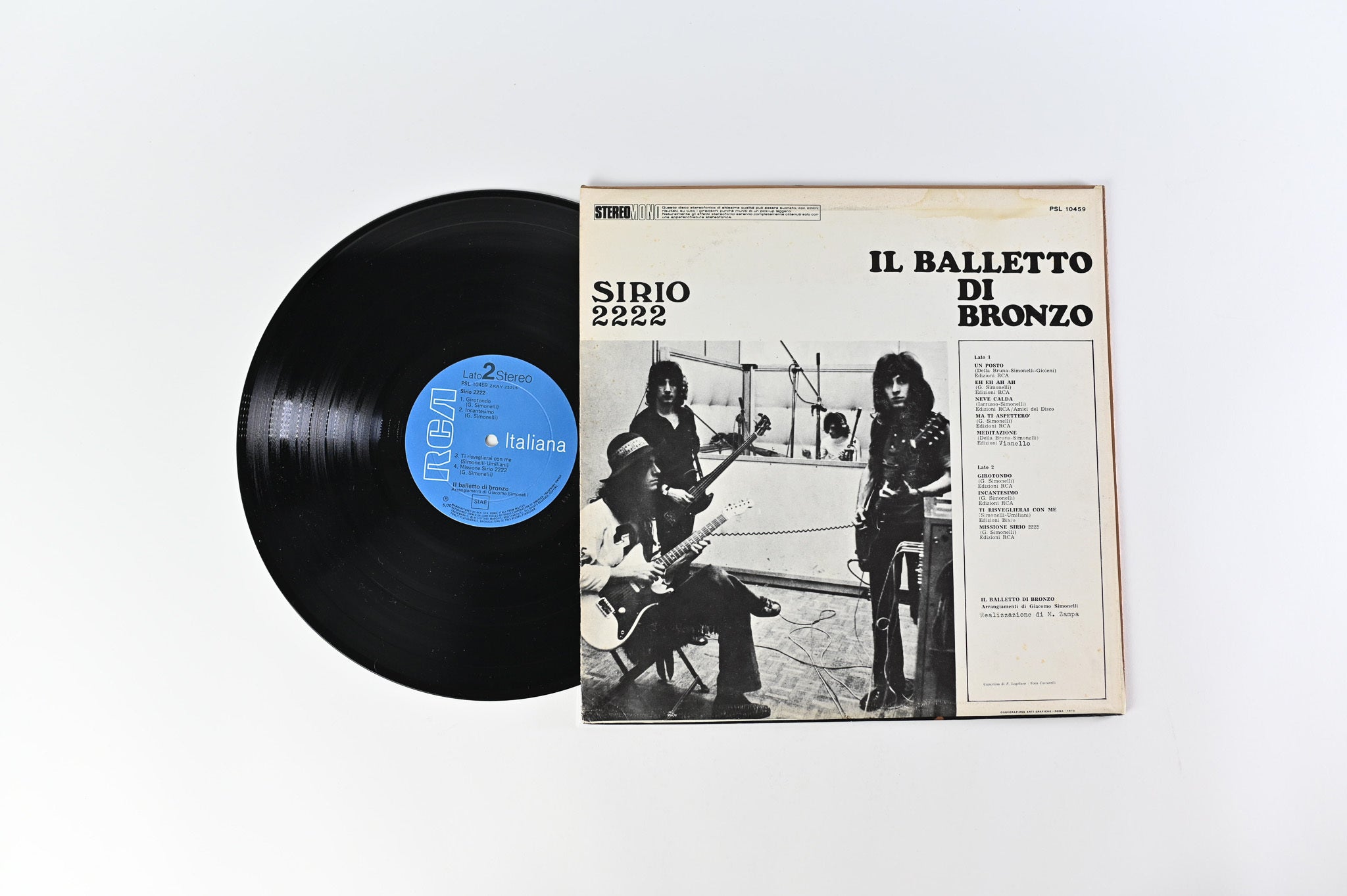 Il Balletto Di Bronzo - Sirio 2222 on RCA Italiana Original Deep Groove Italian Press