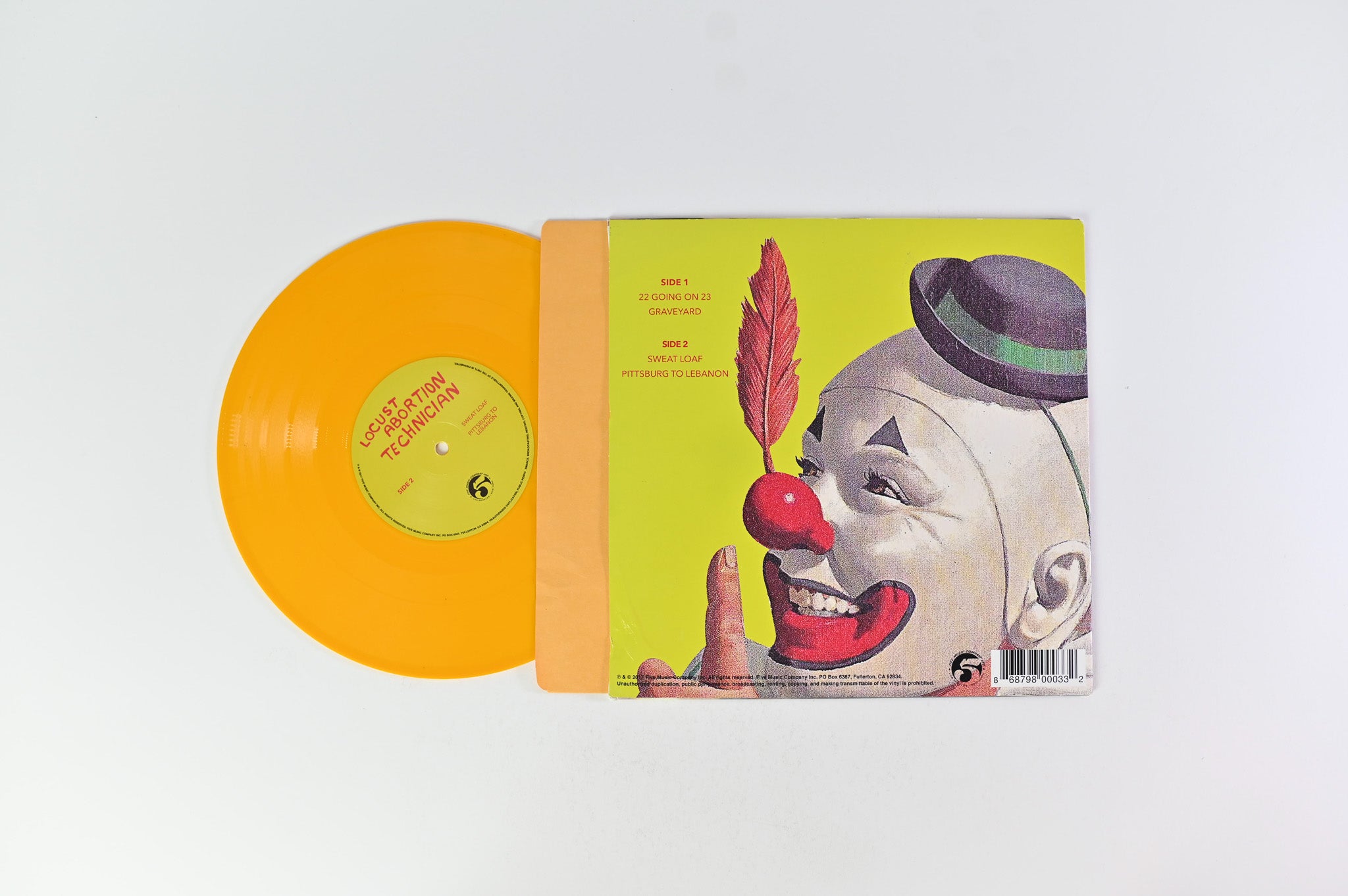 Butthole Surfers - Locust Abortion Technician EP on Five Music Company Inc. - 10" Yellow Bintl