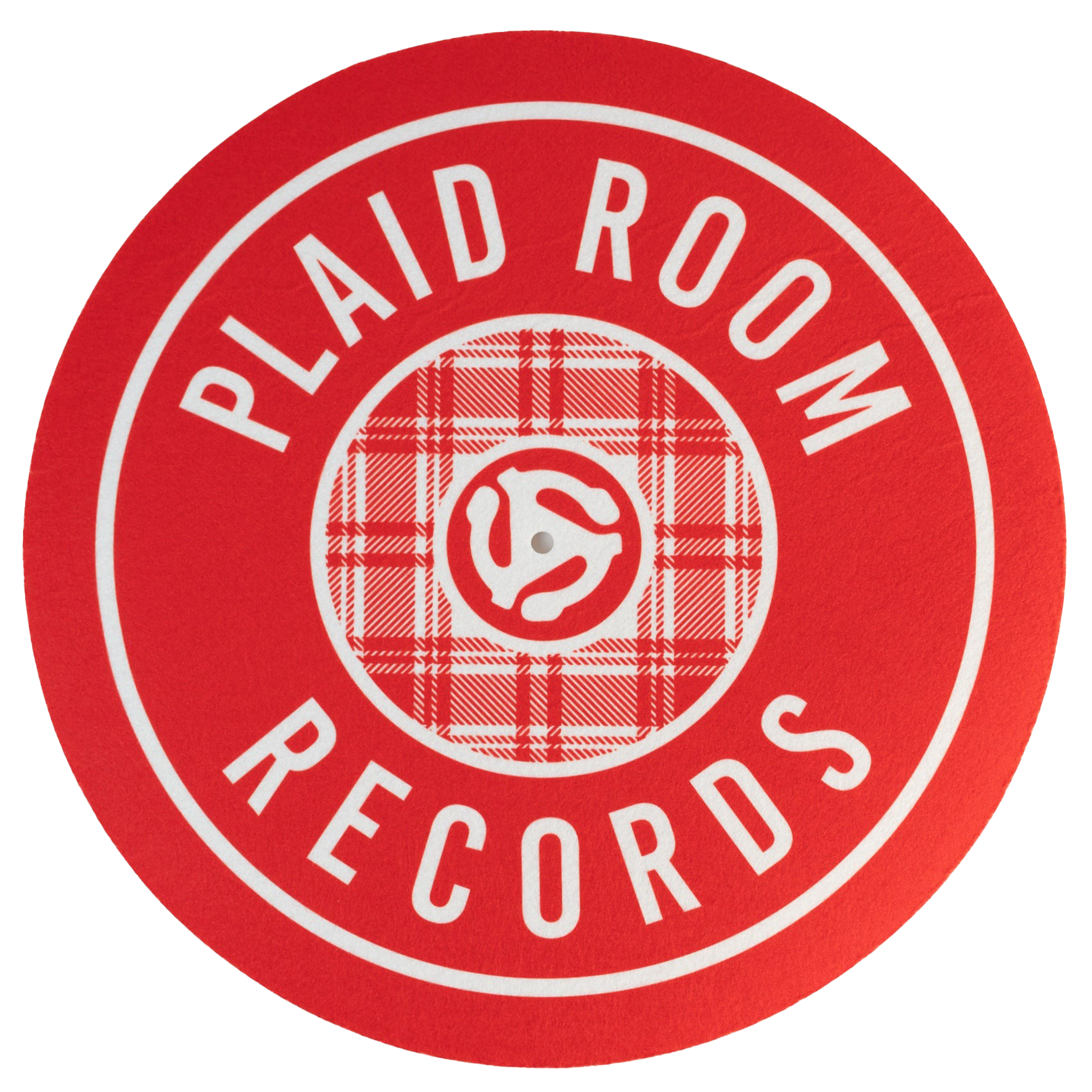 Plaid Room Records - Red Logo Slipmat