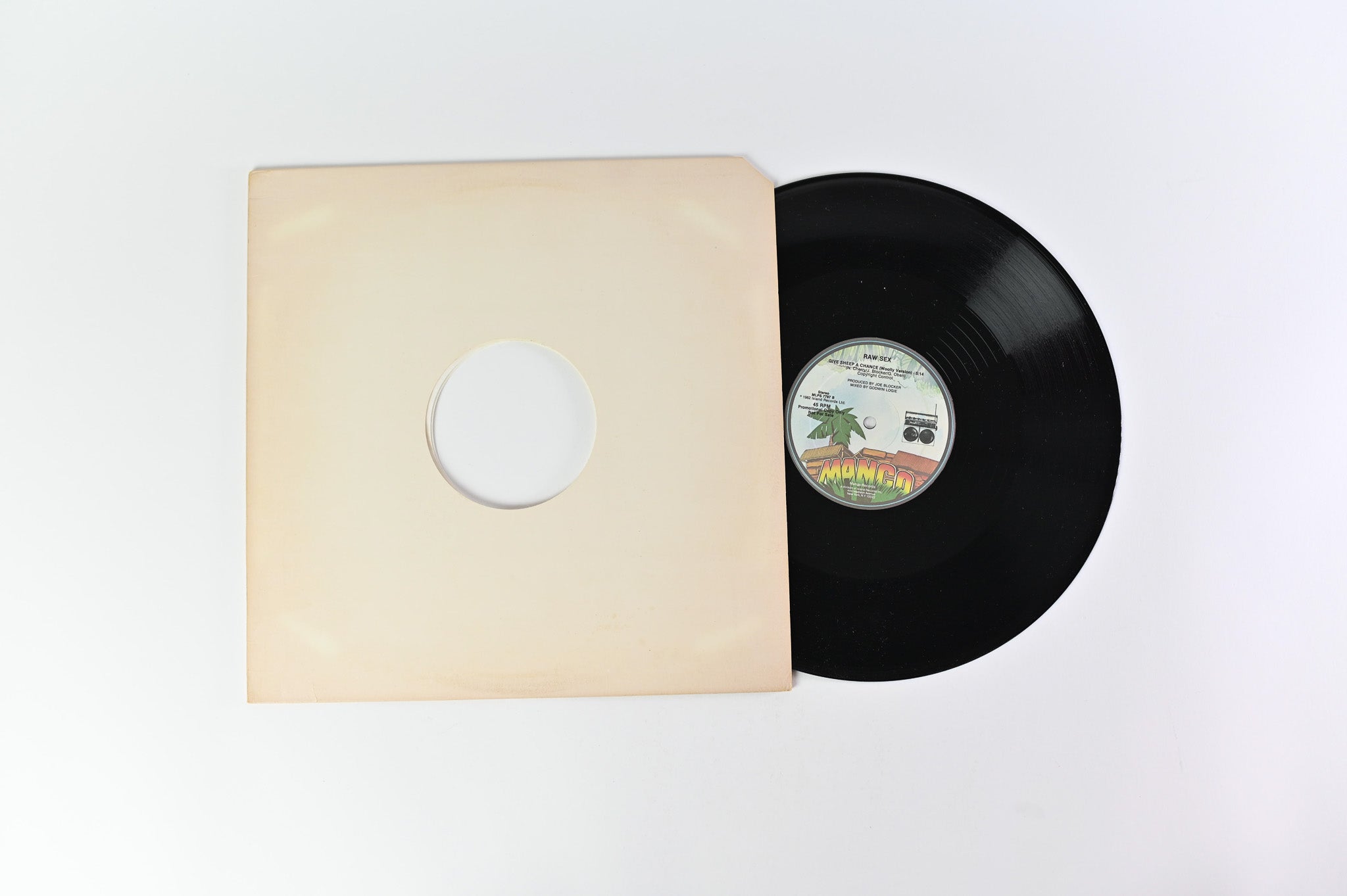 Raw Sex - Stop The War Give Sheep A Chance 12" on Mango