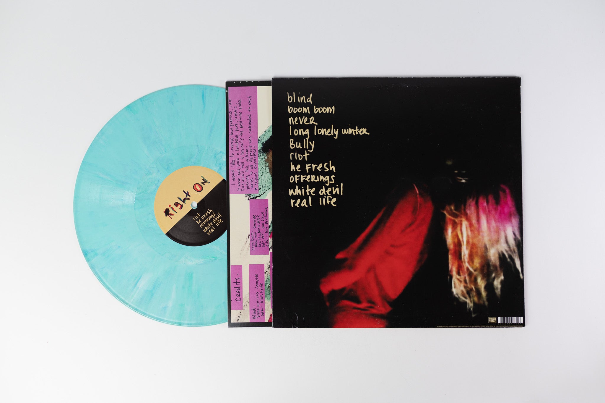 Jennylee - Right On! on Rough Trade - Blue Splatter Vinyl