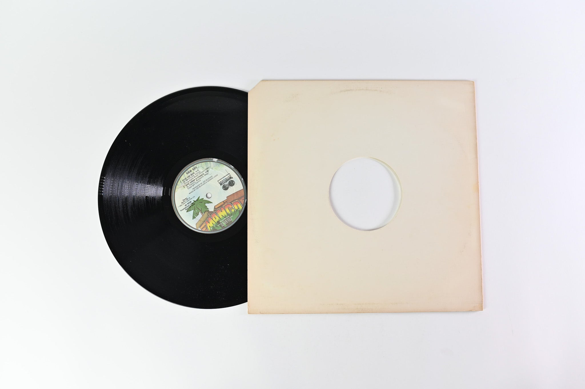 Raw Sex - Stop The War Give Sheep A Chance 12" on Mango