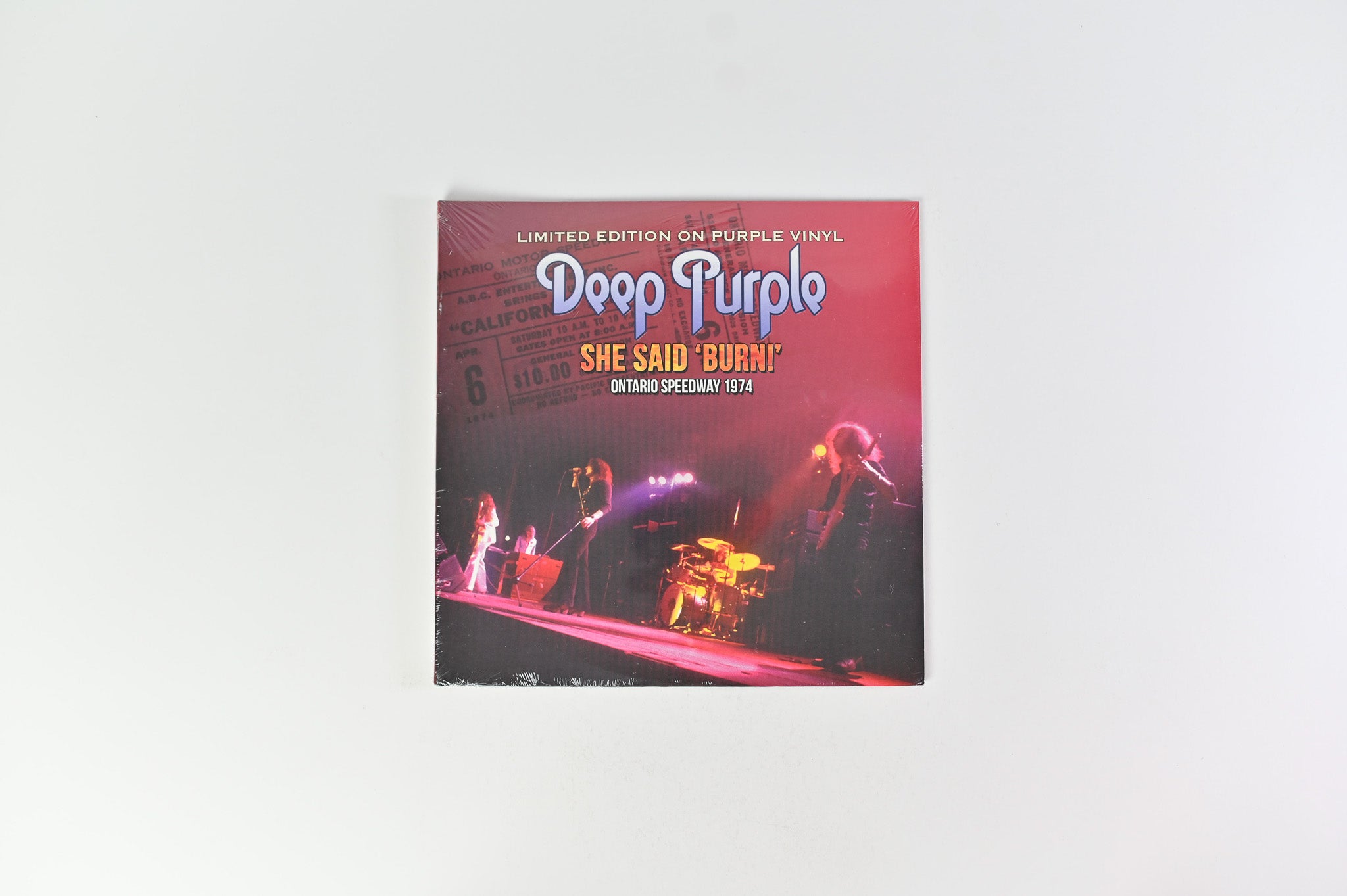 Deep Purple - She Said 'Burn!' (Ontario Speedway 1974) on Coda Publishing Ltd. - Unofficial Sealed 10" Purple Vinyl