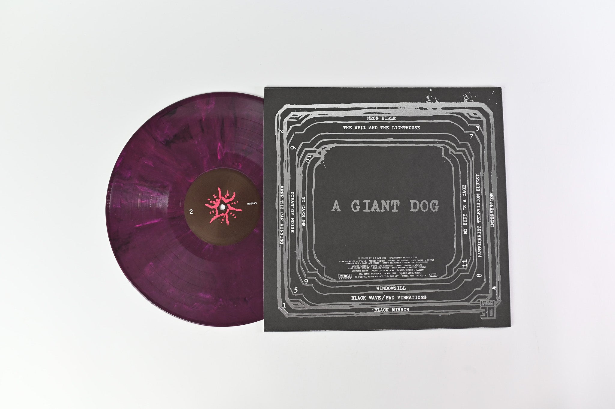 A Giant Dog - Neon Bible on Merge Records - Purple Marble Vinyl