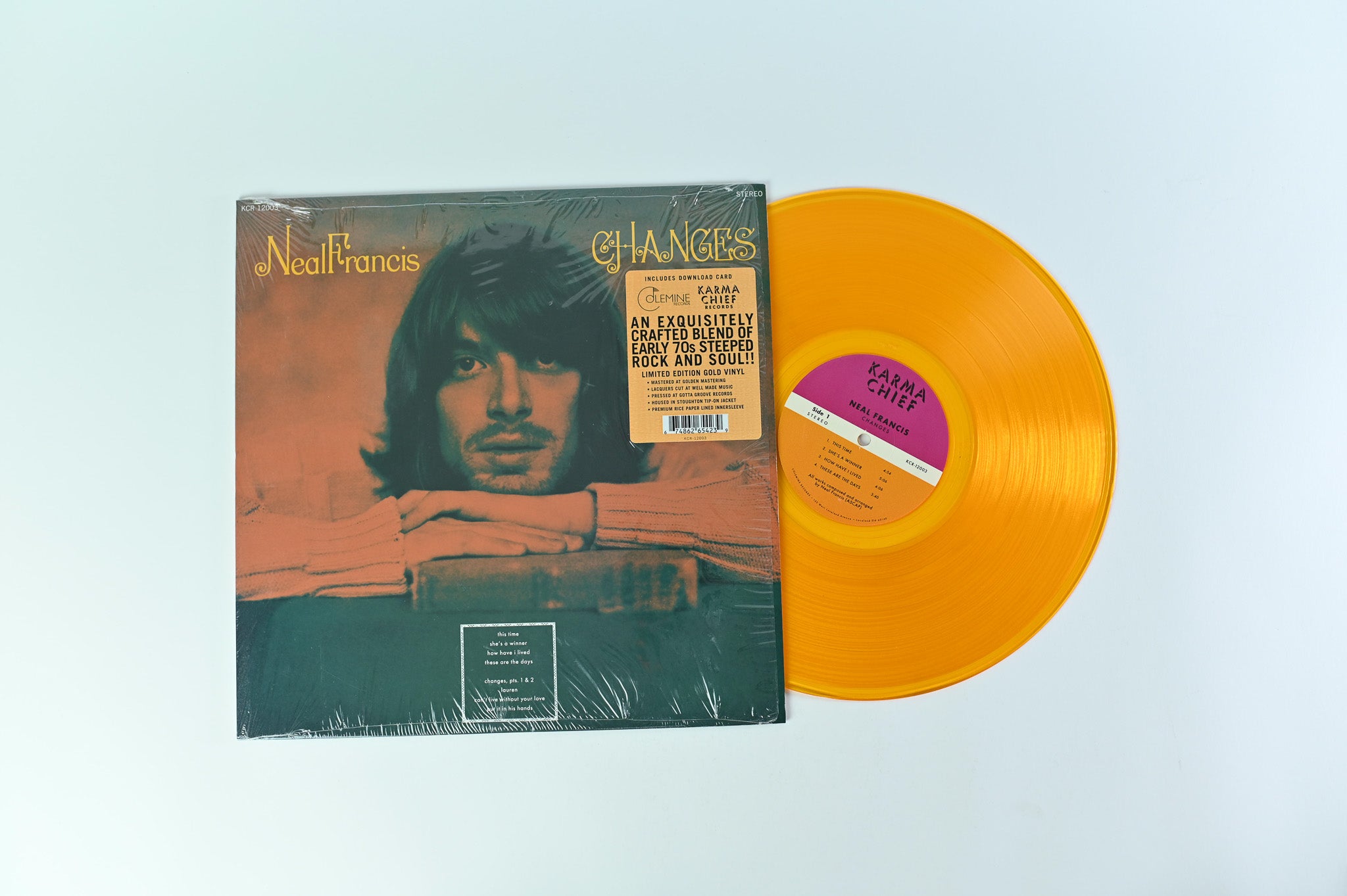 Neal Francis - Changes on Karma Chief Records - Gold Vinyl Numbered