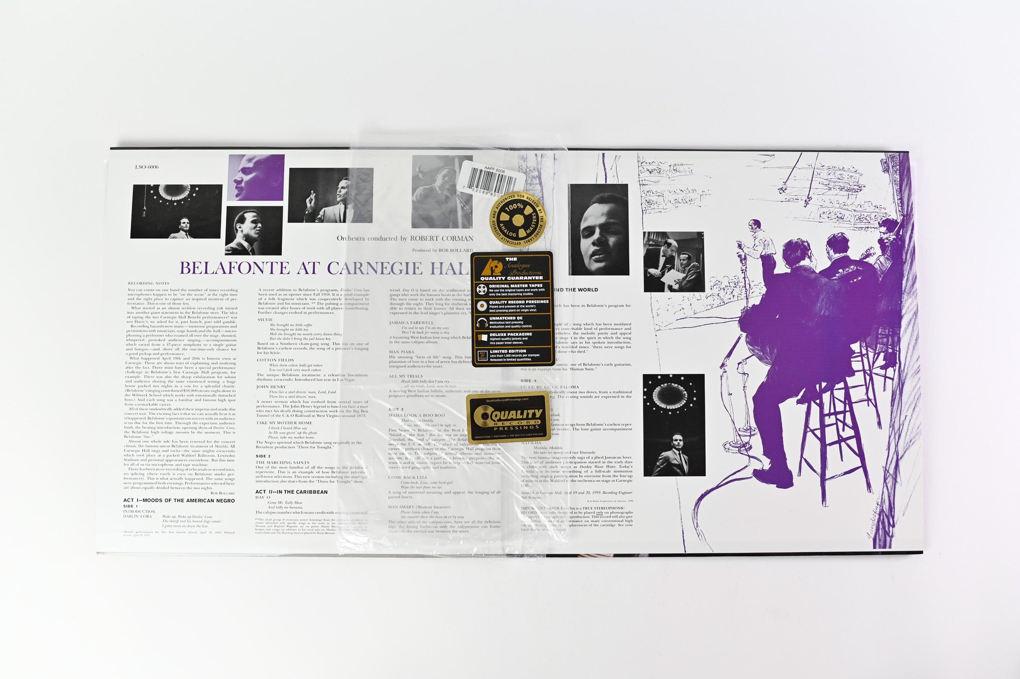 Harry Belafonte - Belafonte At Carnegie Hall: The Complete Concert on Analogue Productions