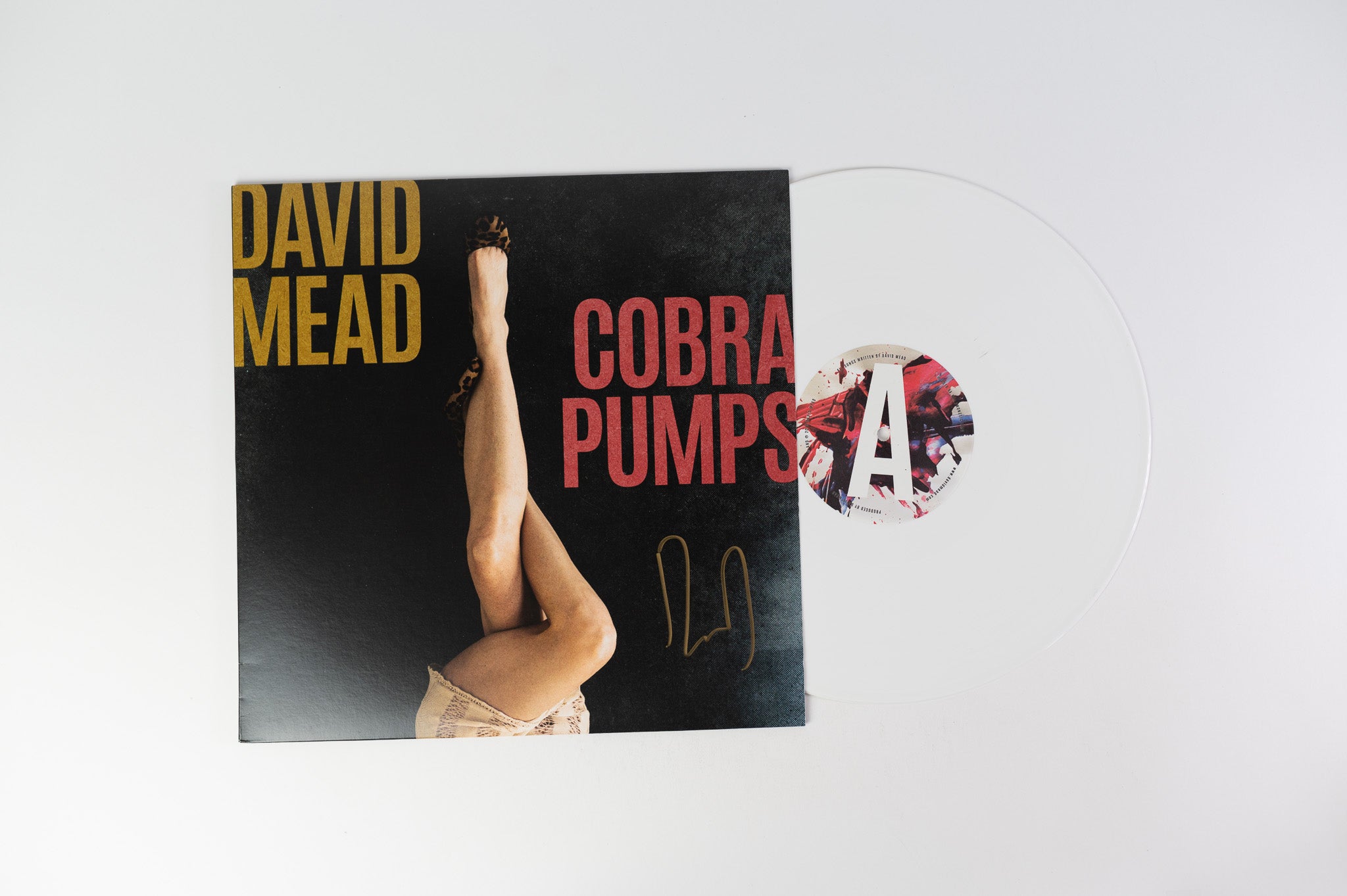 David Mead - Cobra Pumps on White Vinyl
