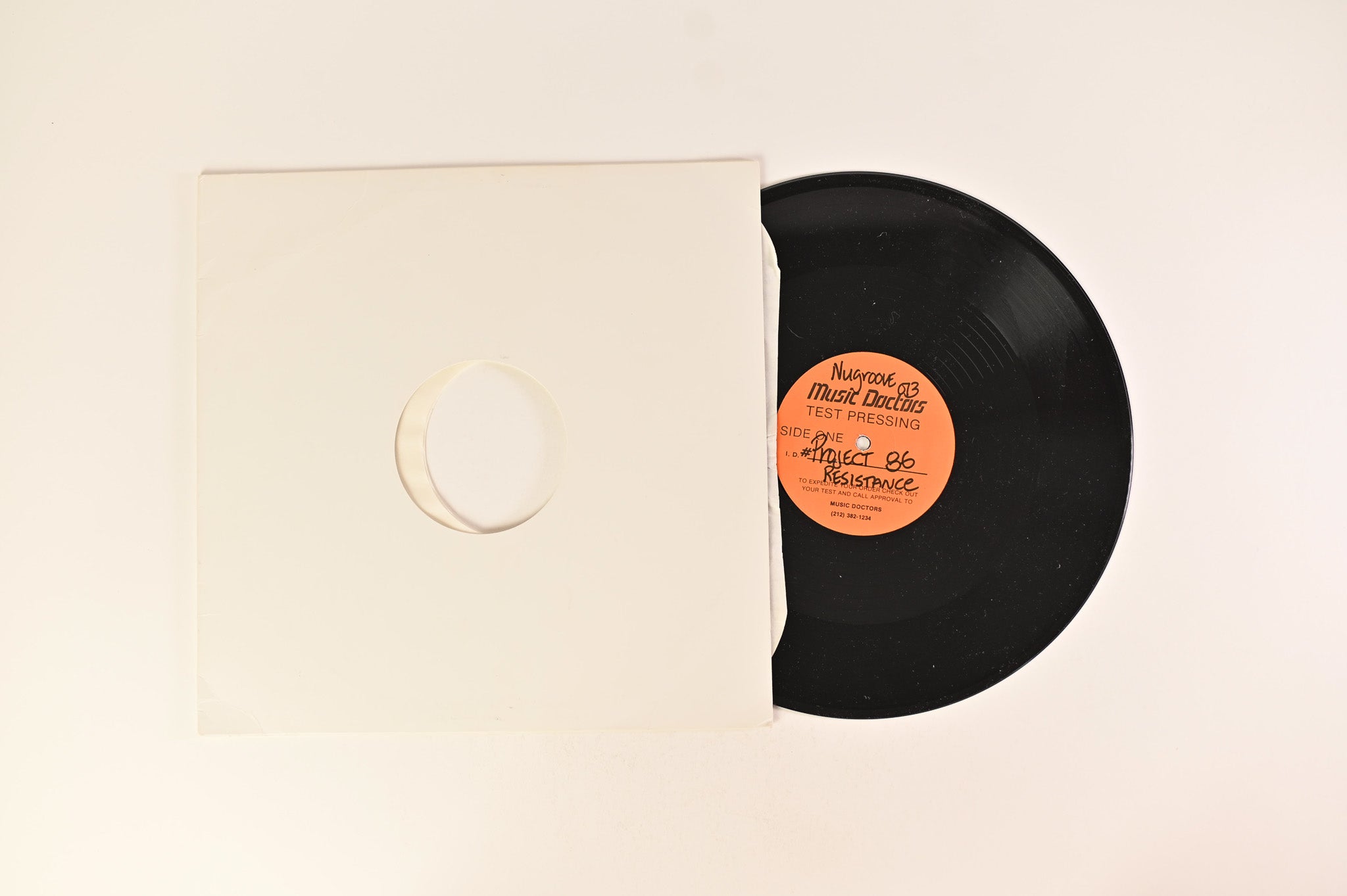 Project 86 - Resistance on Nu Groove Records 12" Test Pressing