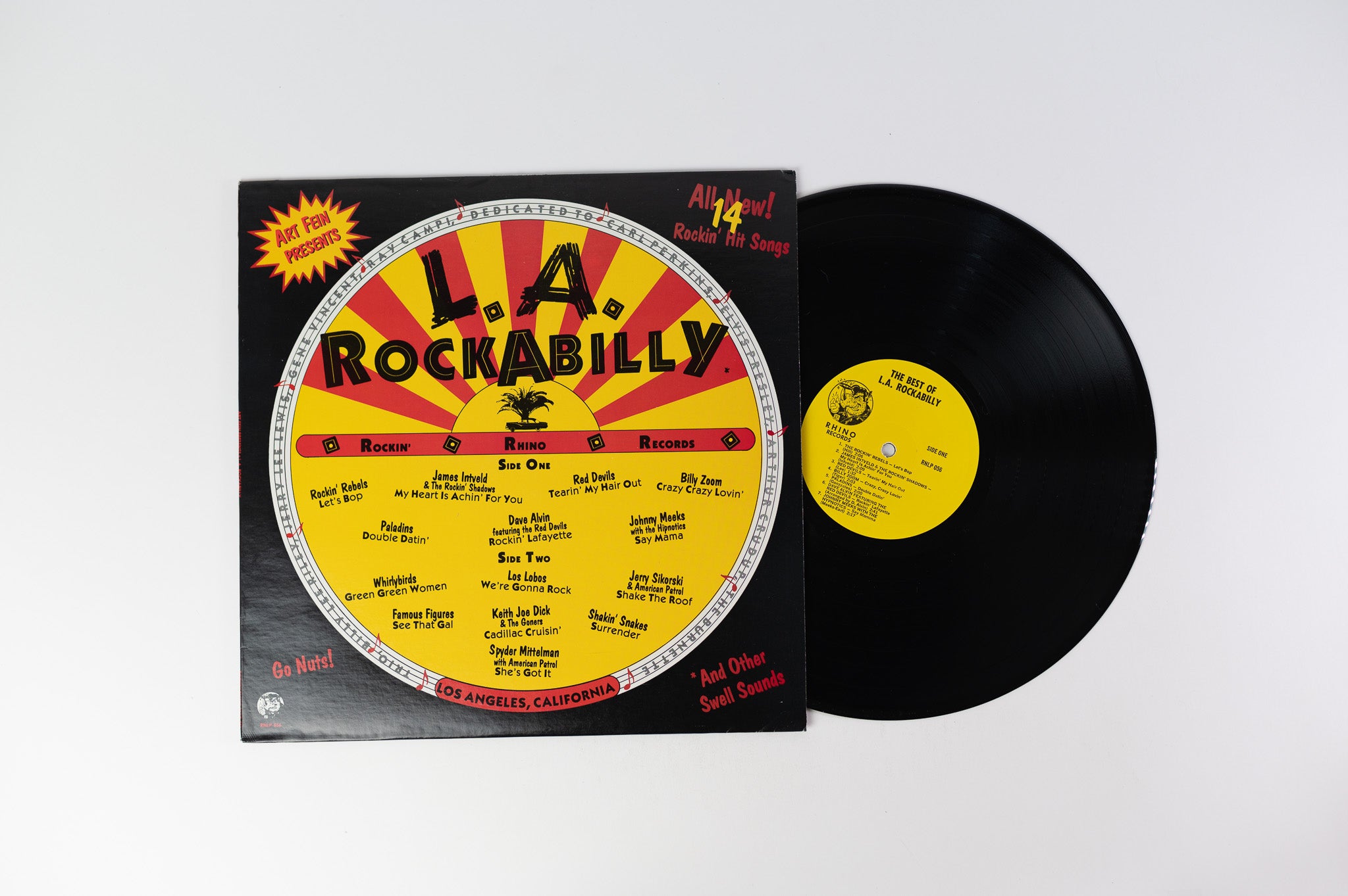 Various - (Art Fein Presents) The Best Of L.A. Rockabilly on Rhino Records