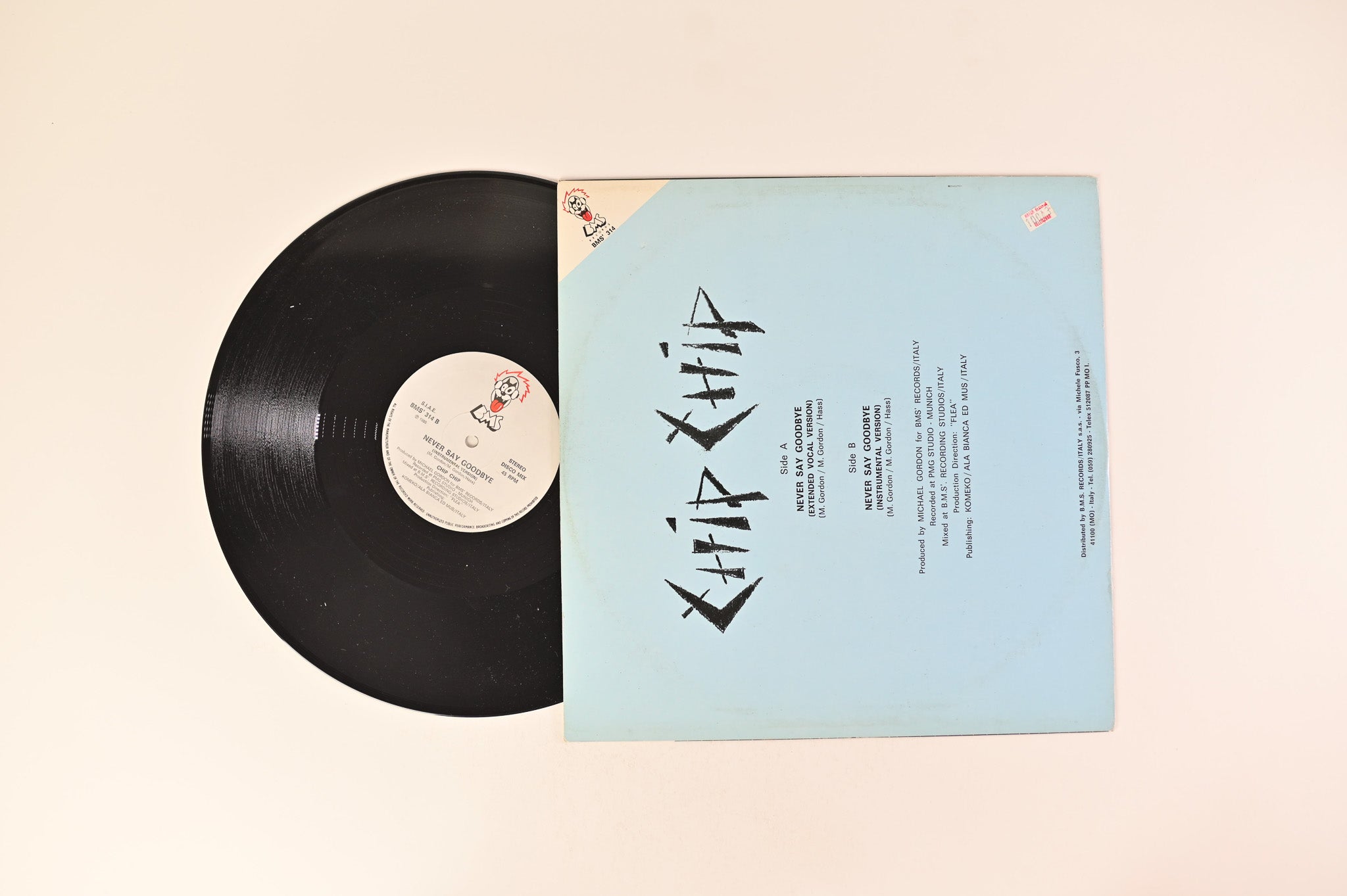 Chip Chip - Never Say Goodbye on BMS Records 12"