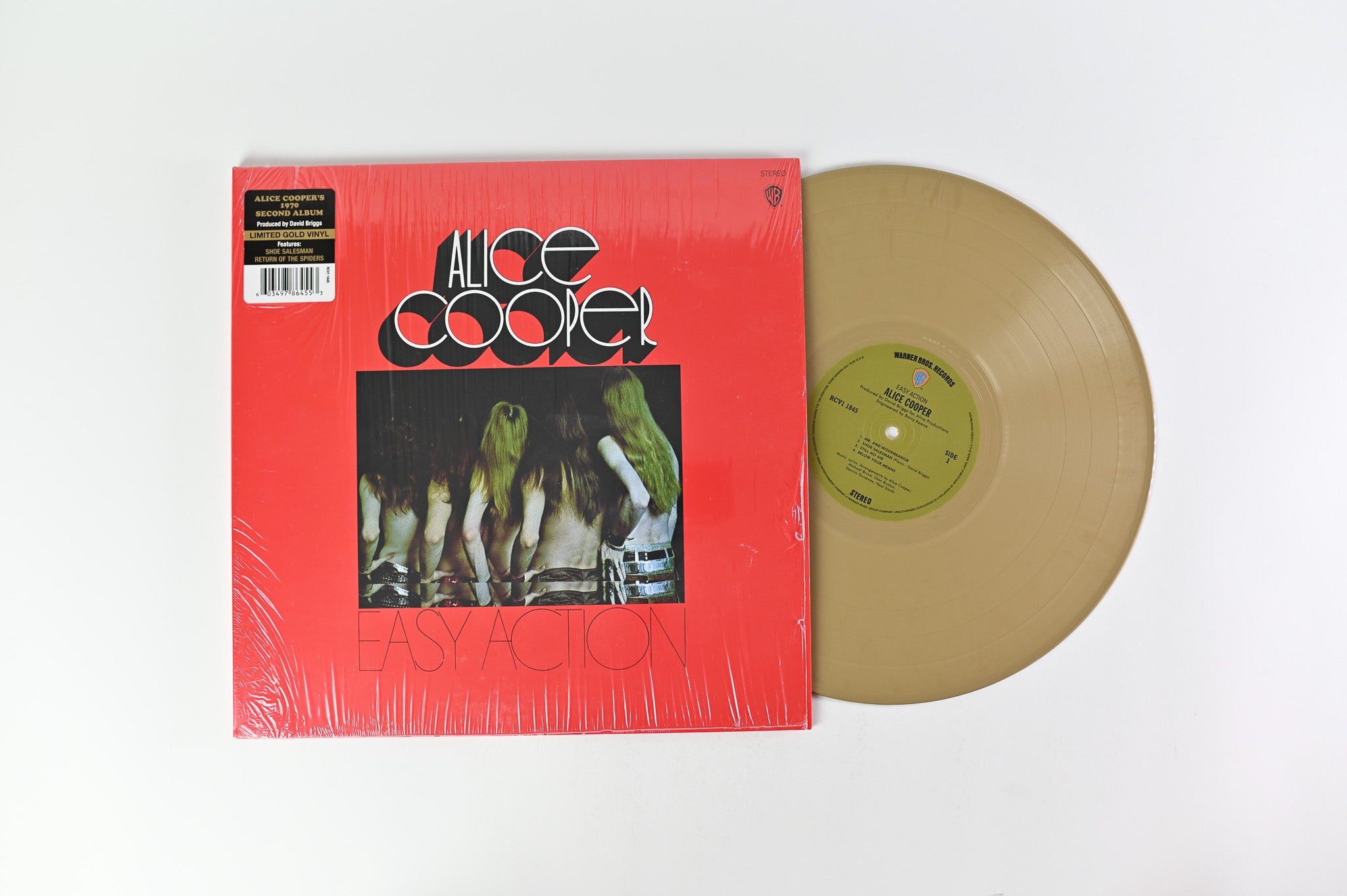 Alice Cooper - Easy Action Reissue Gold Vinyl on Warner Bros. Records ***Please Read Notes***