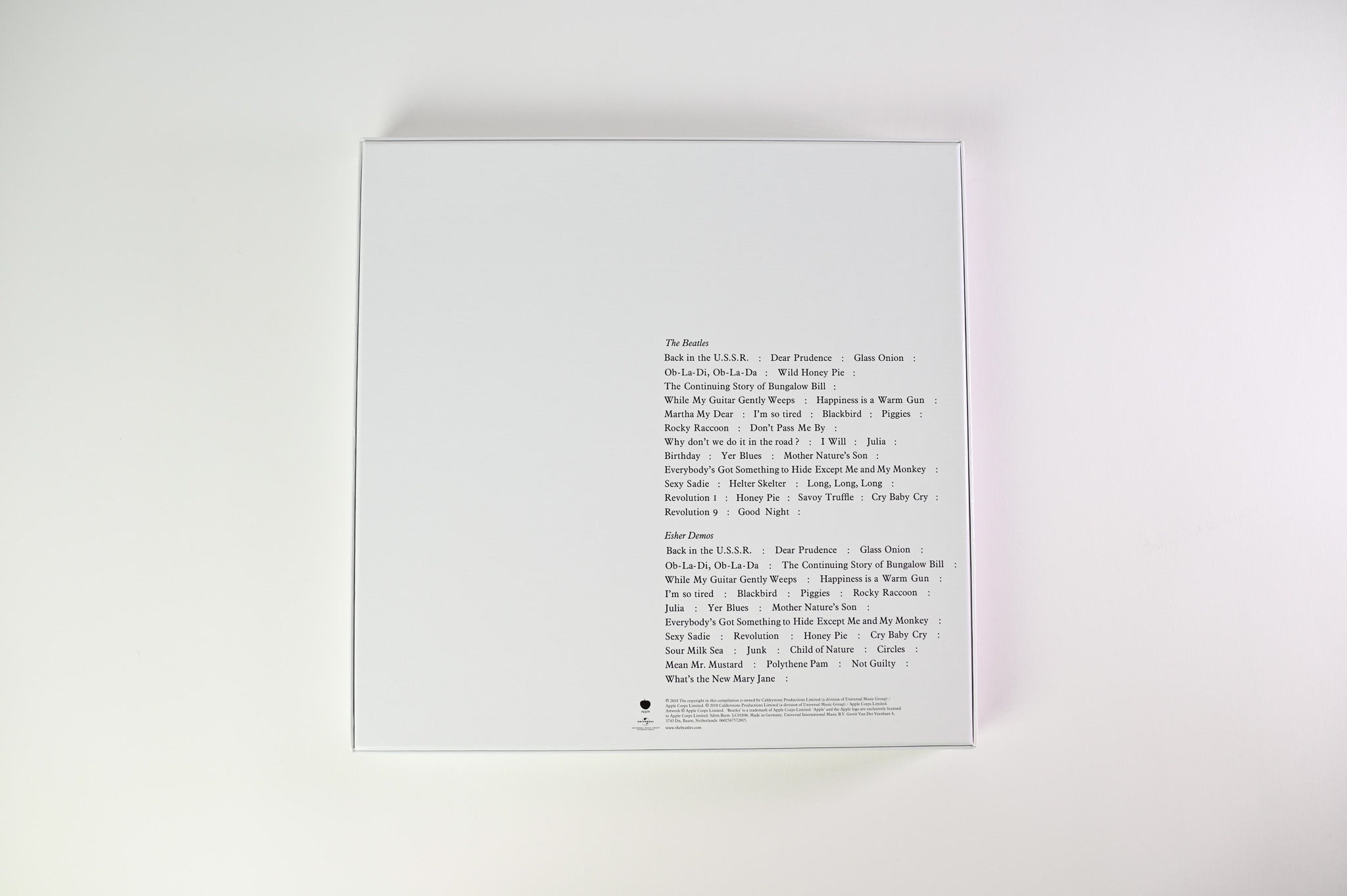 The Beatles - The Beatles And Esher Demos on Apple Box Set Reissue