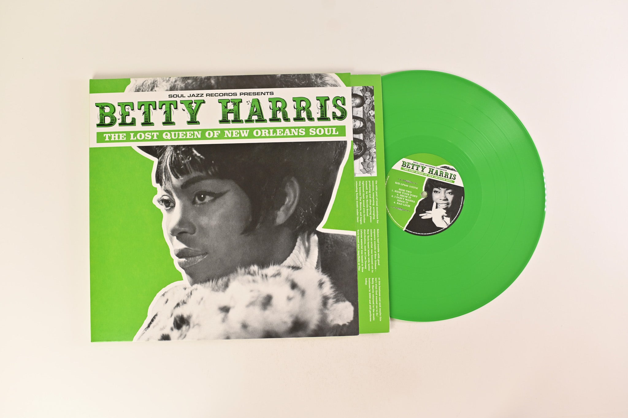 Betty Harris - The Lost Queen Of New Orleans Soul on Soul Jazz Records - Green Vinyl