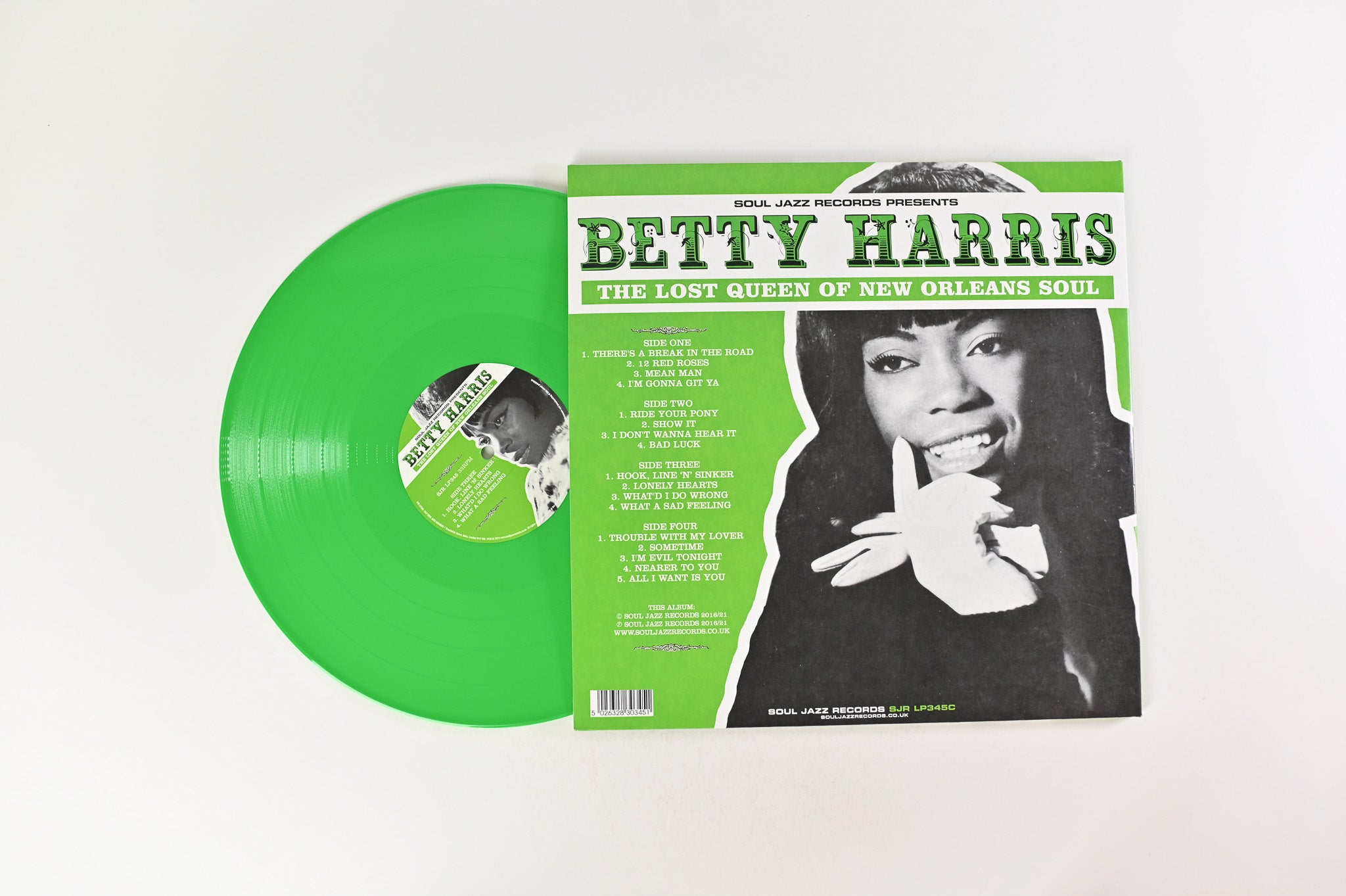 Betty Harris - The Lost Queen Of New Orleans Soul on Soul Jazz Records - Green Vinyl