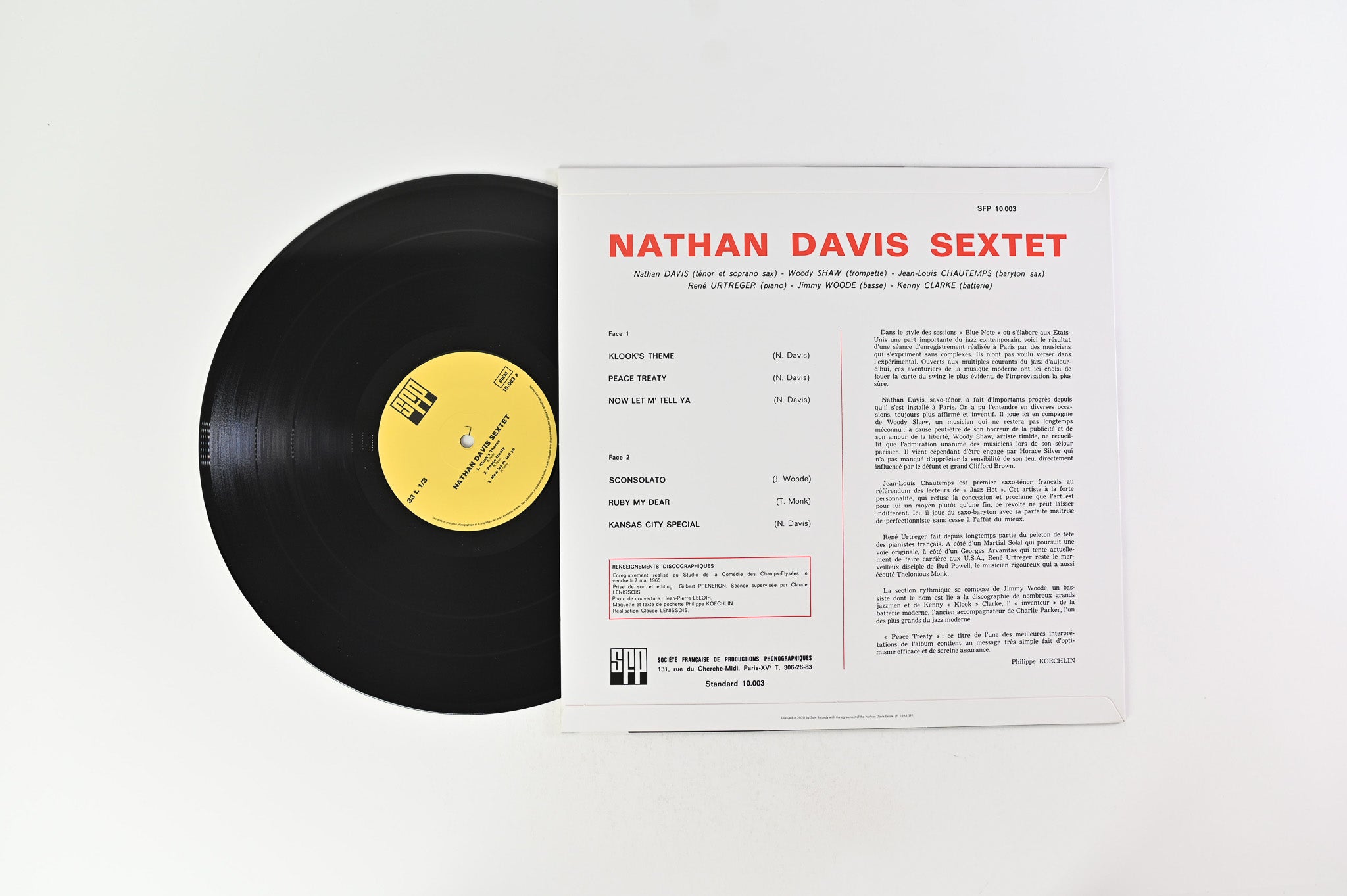 The Nathan Davis Sextet - Peace Treaty on Sam Records