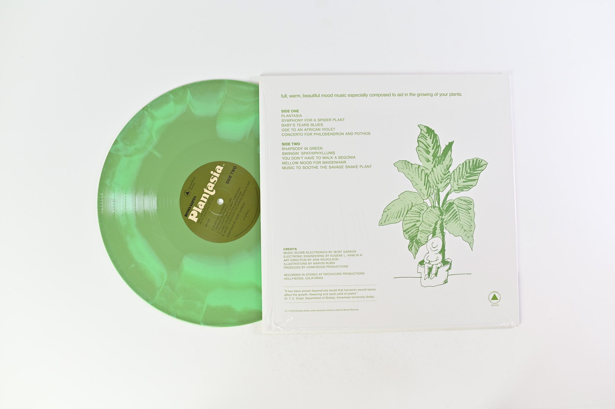 Mort Garson - Mother Earth's Plantasia on Sacred Bones Records - Green Starburst Vinyl