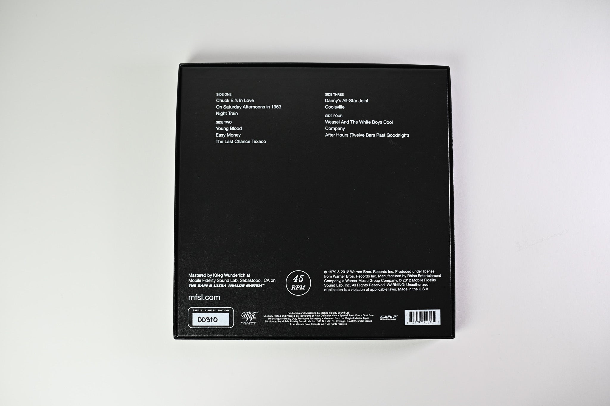 Rickie Lee Jones - Rickie Lee Jones on Mobile Fidelity Sound Lab Ltd Numbered Box Set Reissue
