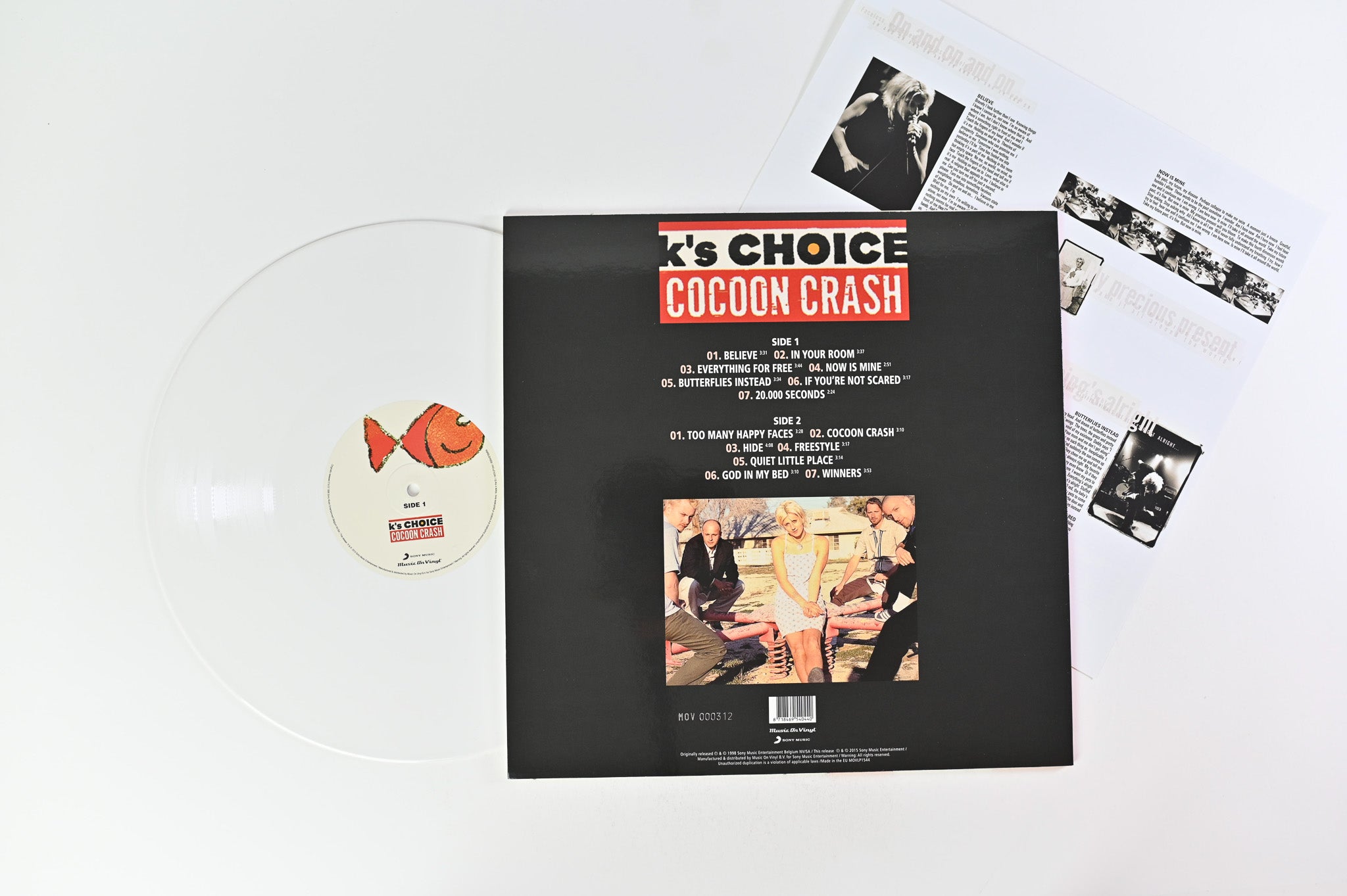 K's Choice - Cocoon Crash on Music On Vinyl - White Vinyl