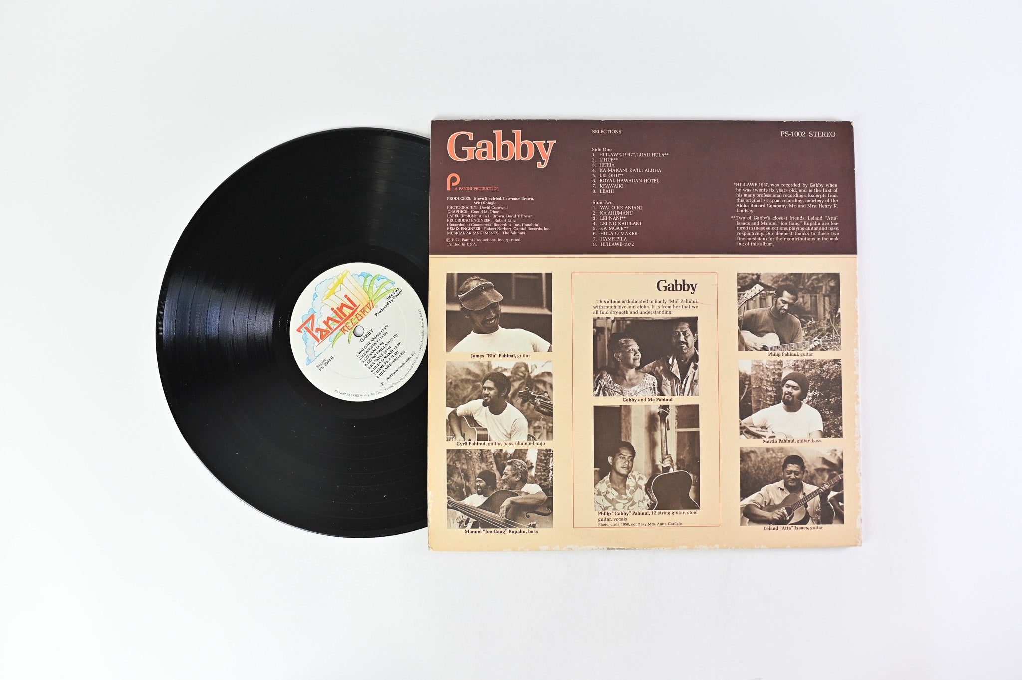 Gabby Pahinui - Gabby on Panini Records