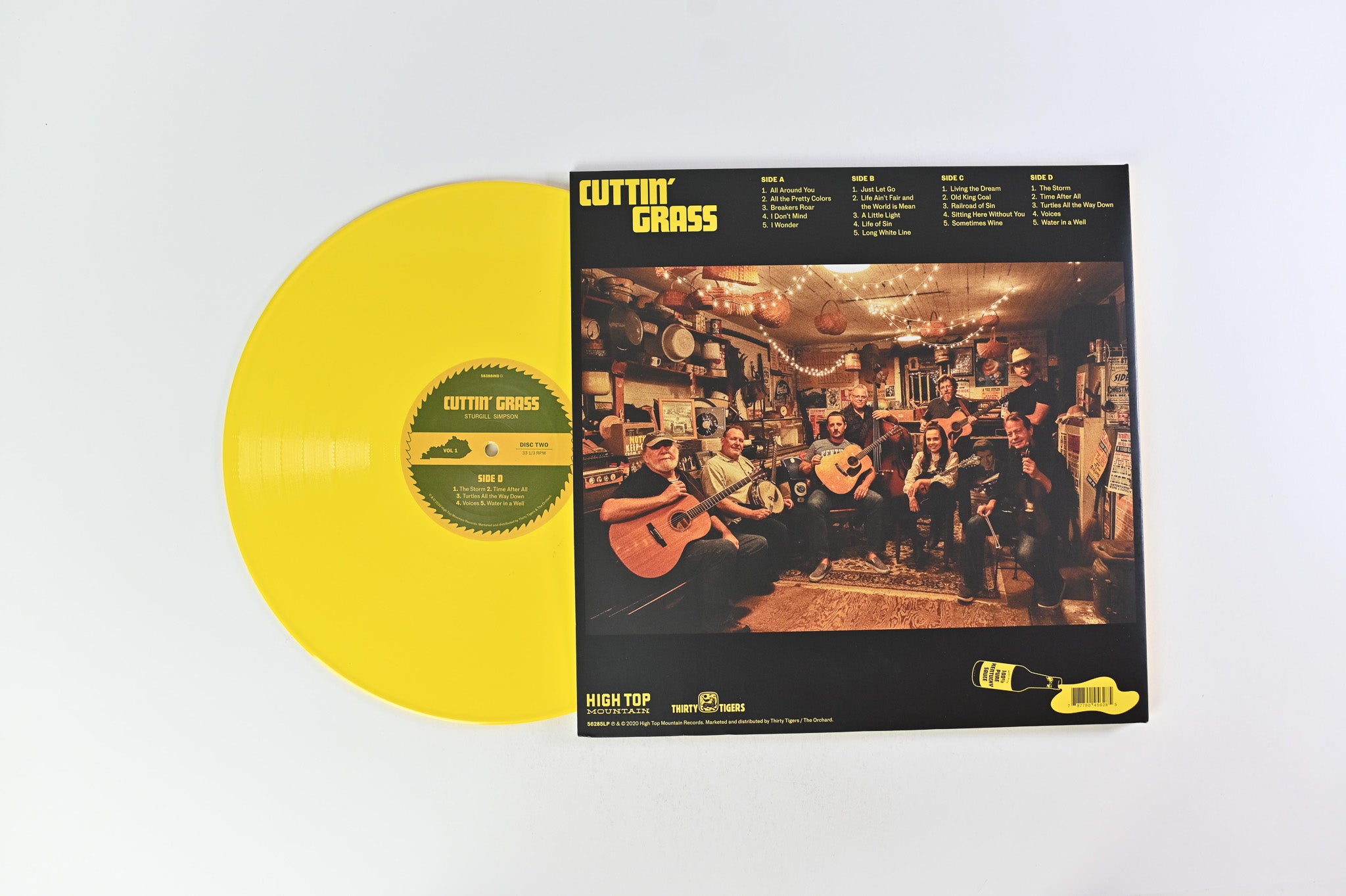 Sturgill Simpson - Cuttin' Grass Vol. 1 (The Butcher Shoppe Sessions) on High Top Mountain Records - Yellow & Green Vinyl