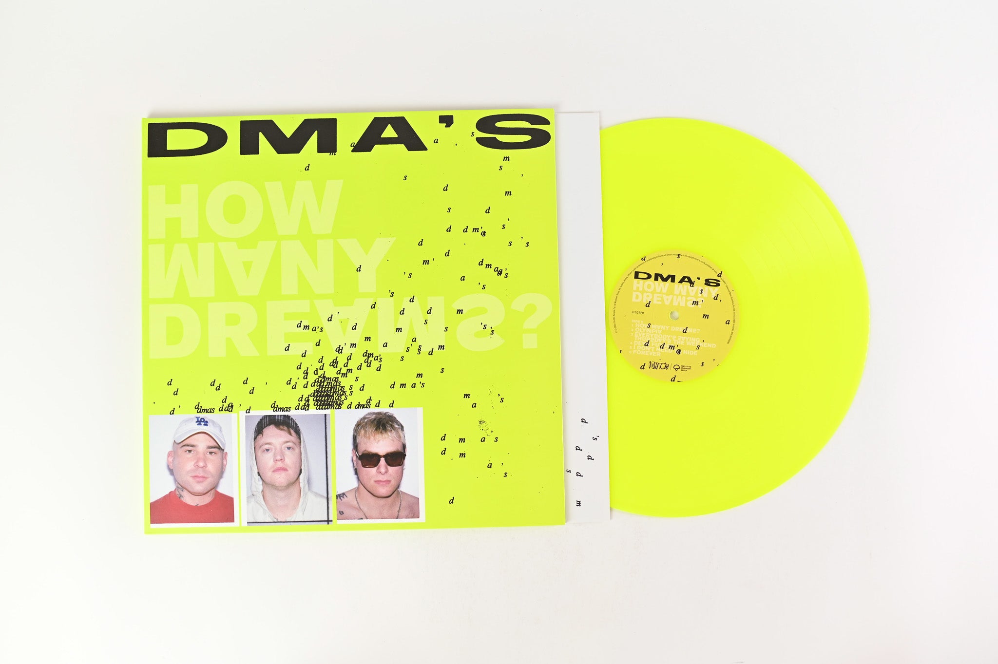 DMA's - How Many Dreams? on I Oh You - Neon Yellow Vinyl