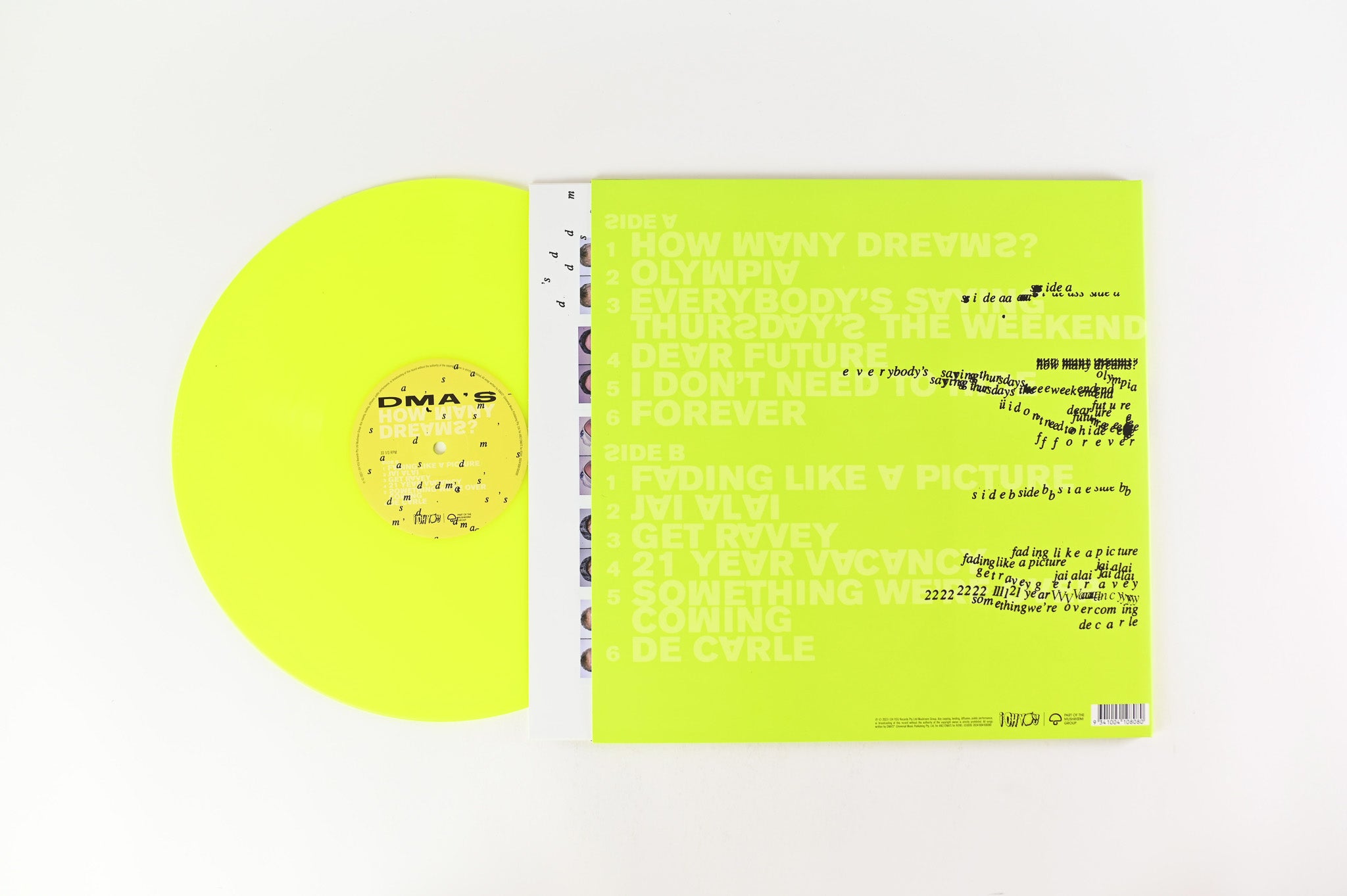 DMA's - How Many Dreams? on I Oh You - Neon Yellow Vinyl