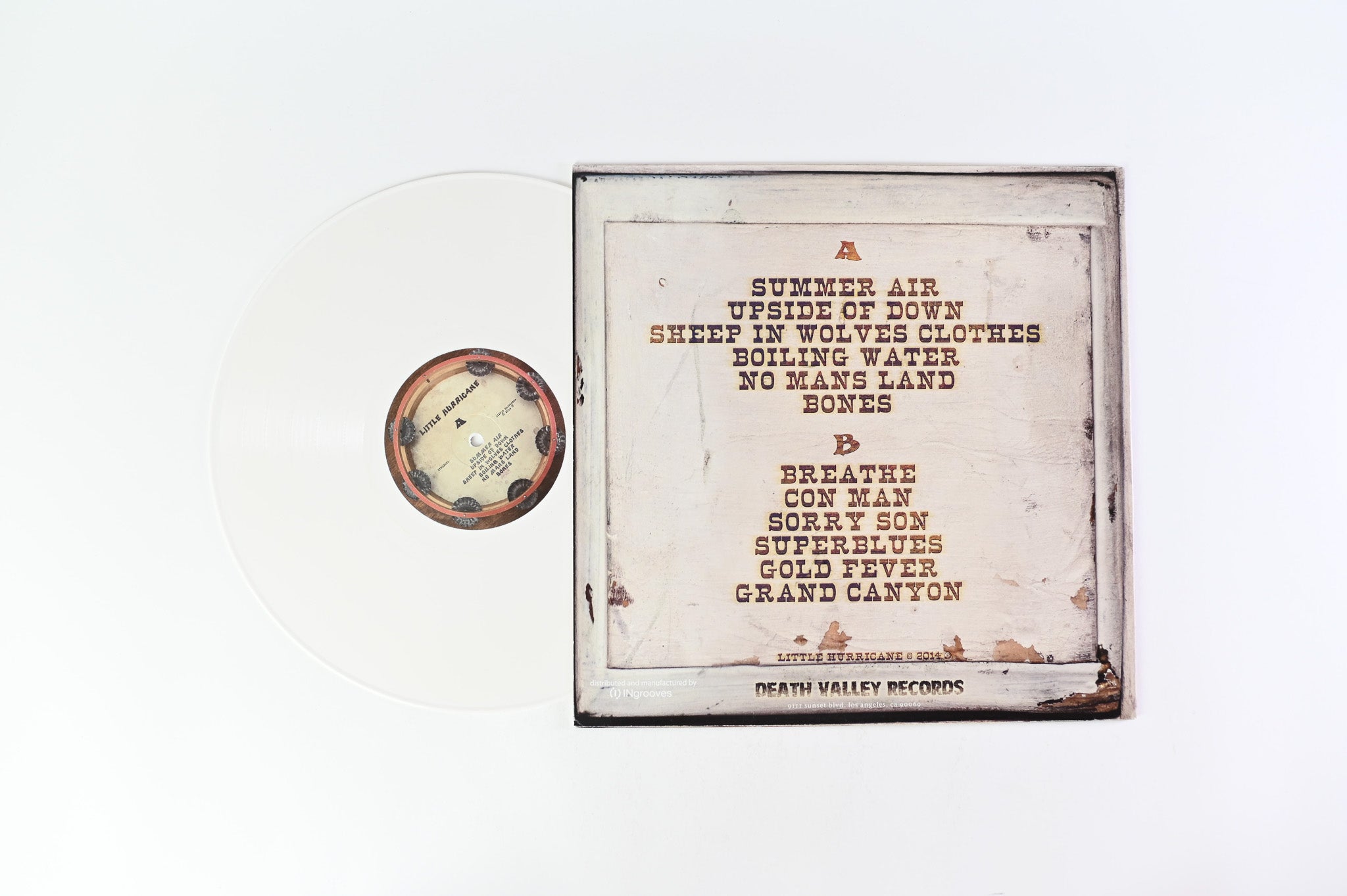 Little Hurricane - Gold Fever on Death Valley Records - White Vinyl