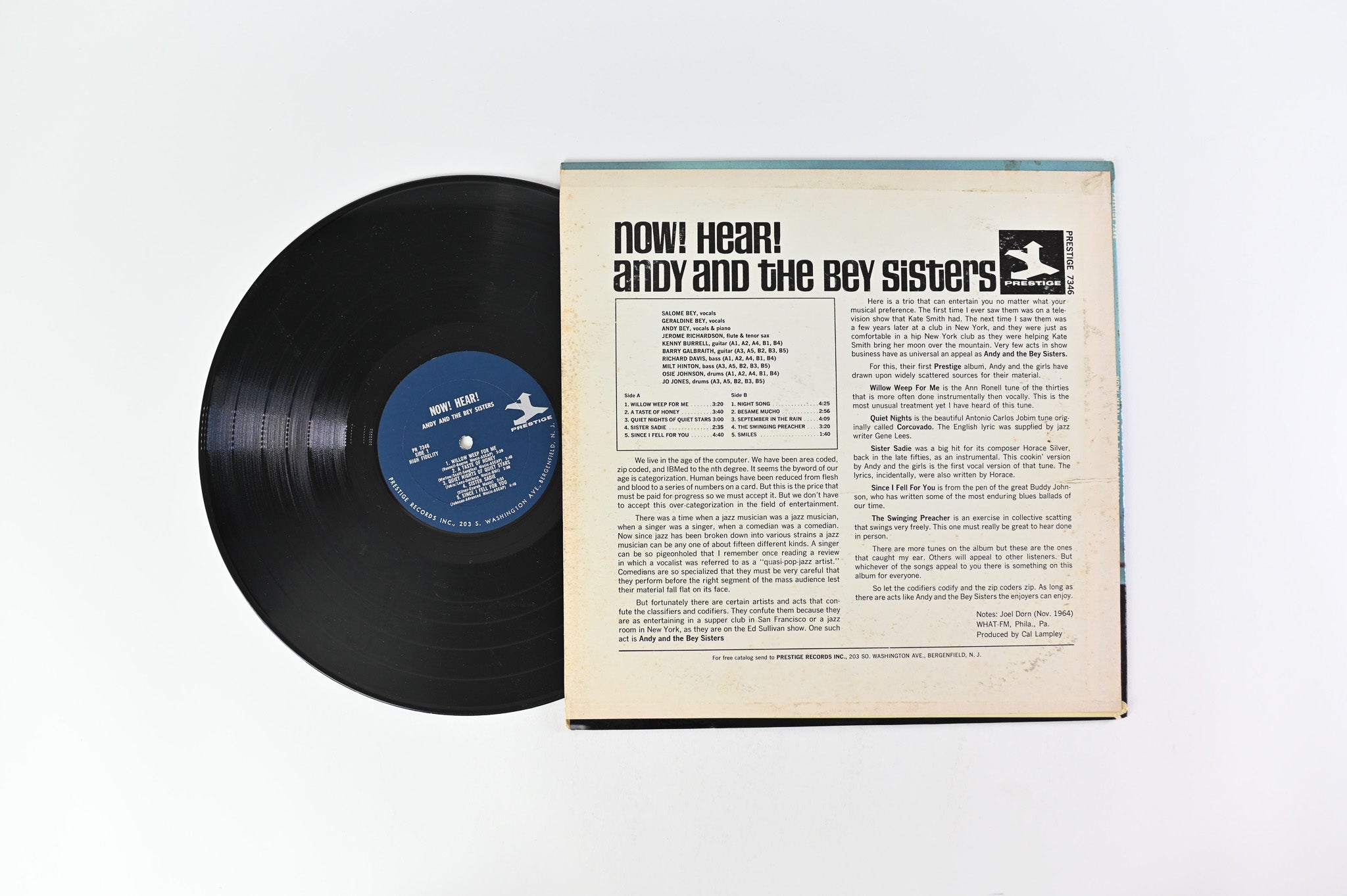 Andy And The Bey Sisters - Now! Hear! on Prestige Mono