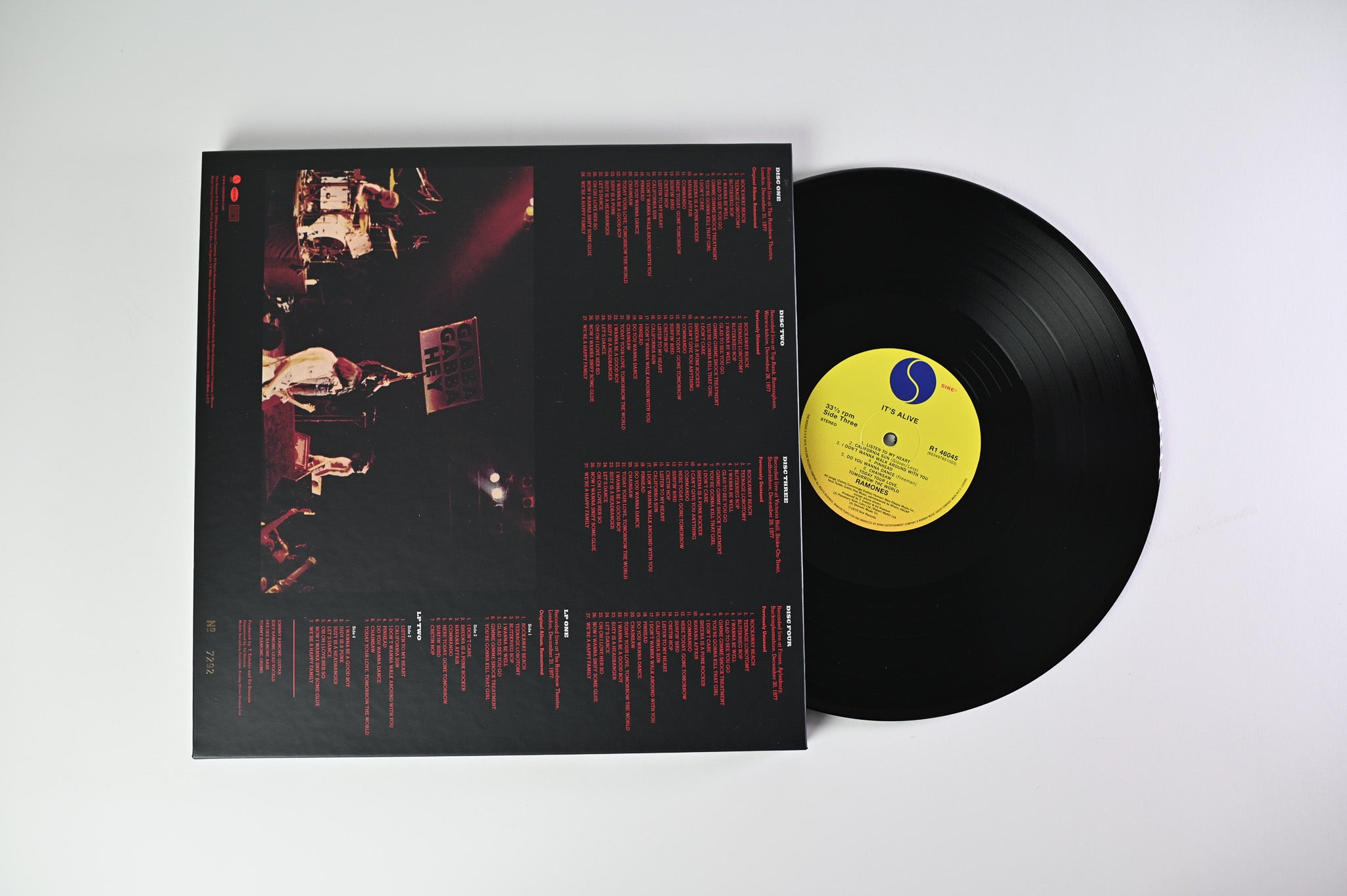 Ramones - It's Alive on Sire Rhino Ltd Numbered 40th Anniversary Box Set Reissue