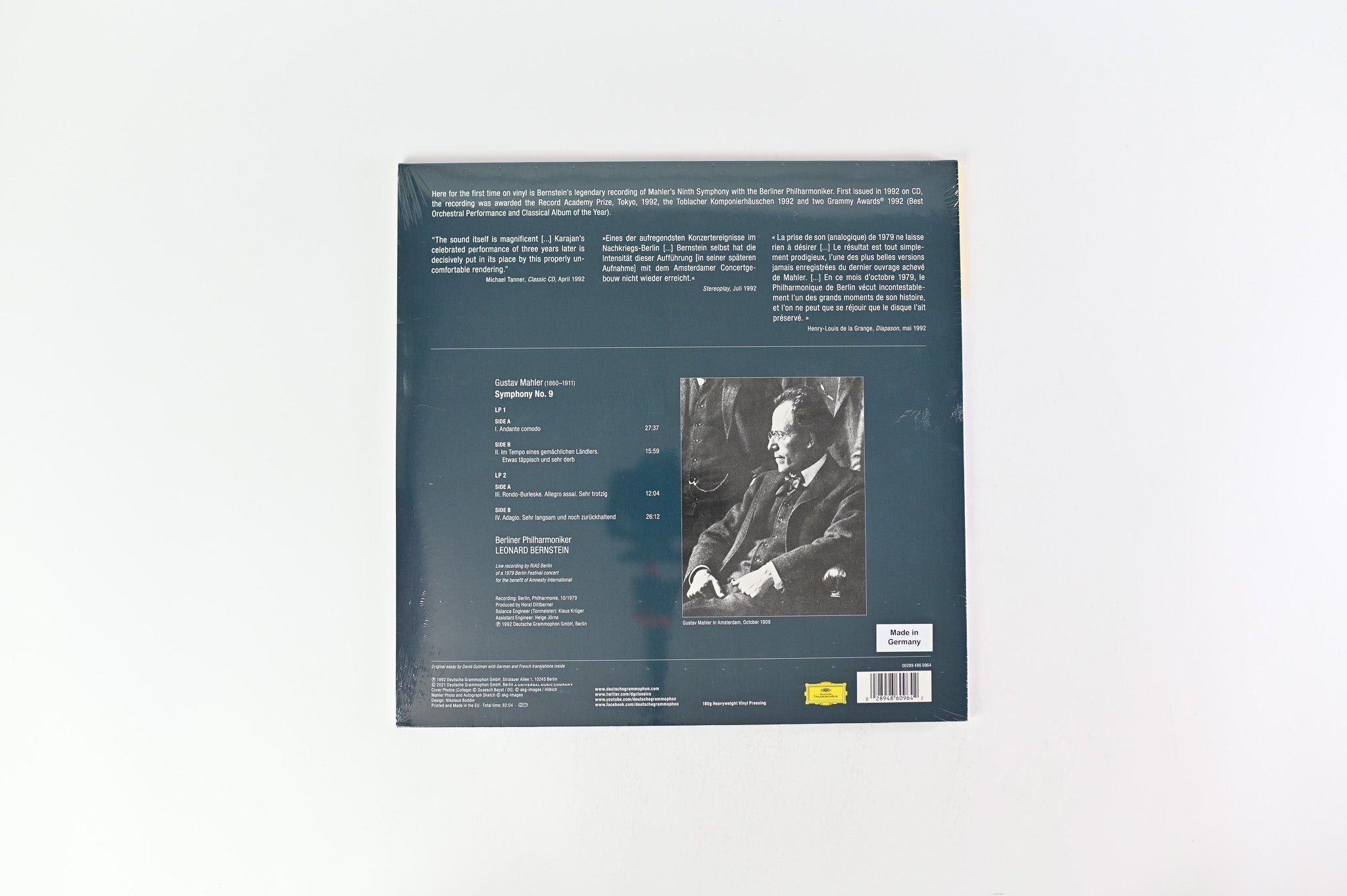 Gustav Mahler - Symphonie No. 9 SEALED Reissue on Deutsche Grammophon
