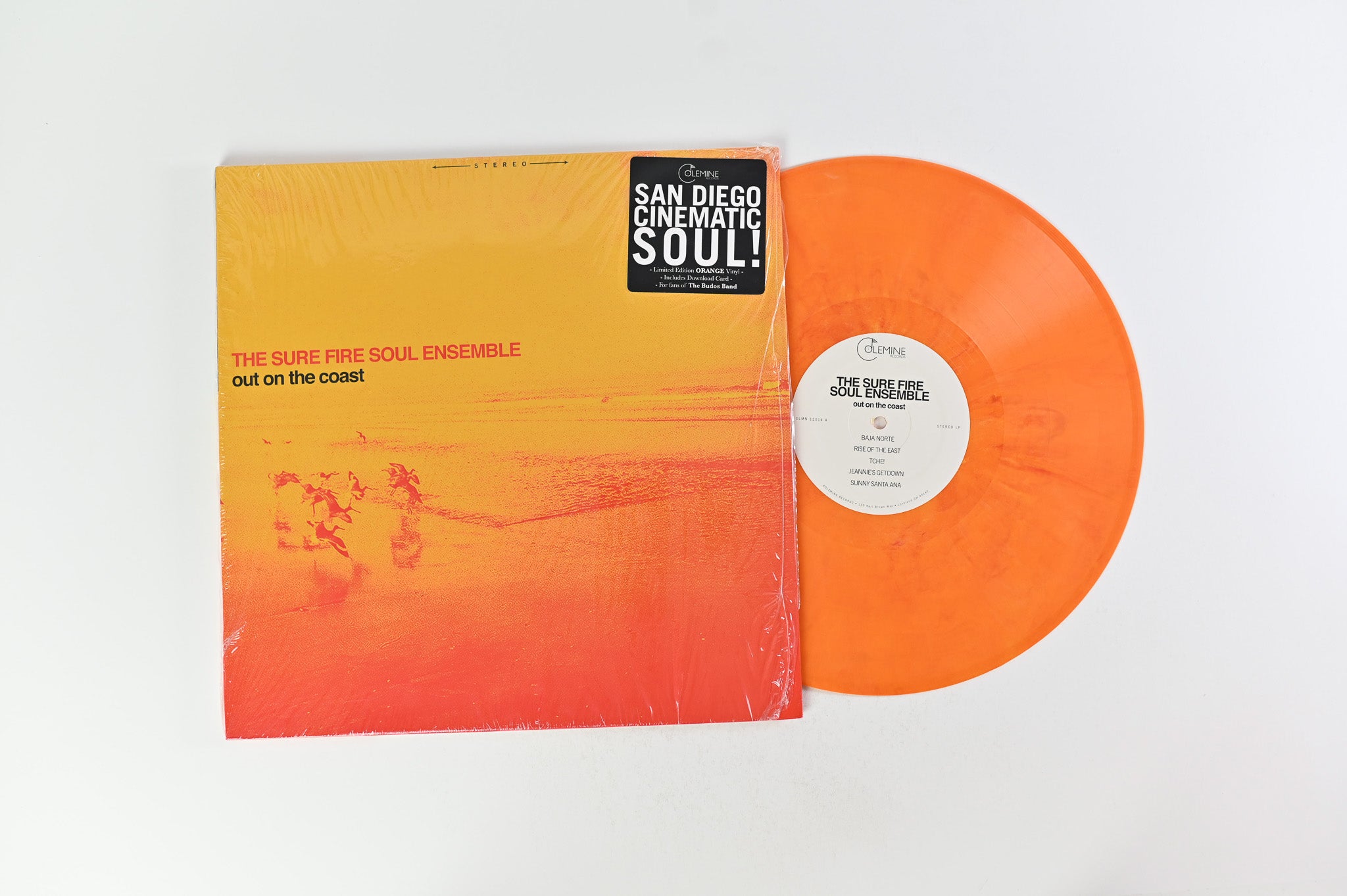 The Sure Fire Soul Ensemble - Out On The Coast on Colemine Records - Orange Vinyl