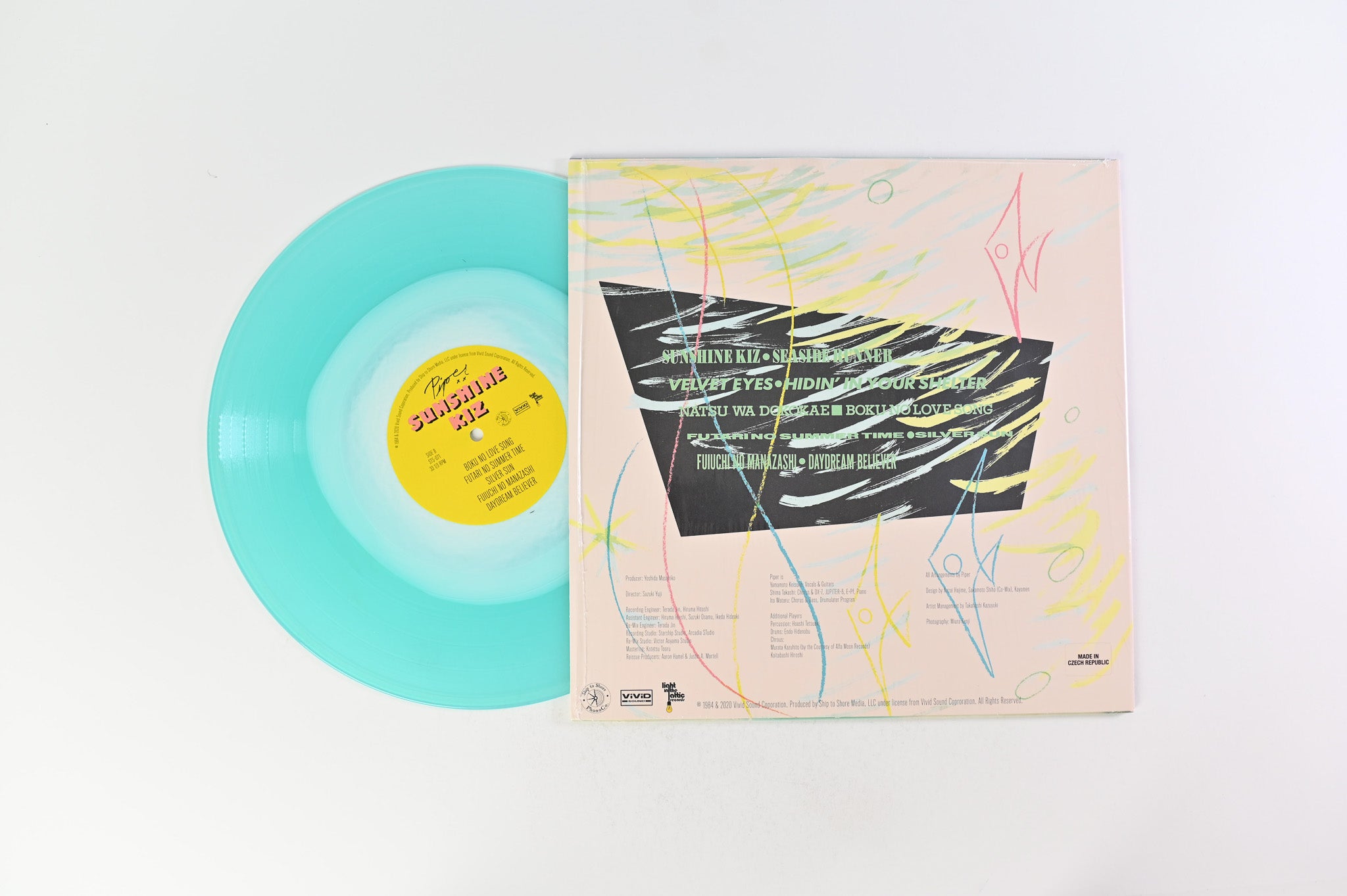Piper - Sunshine Kiz on Ship To Shore Phonograph Co. / Vivid Sound - Blue Vinyl