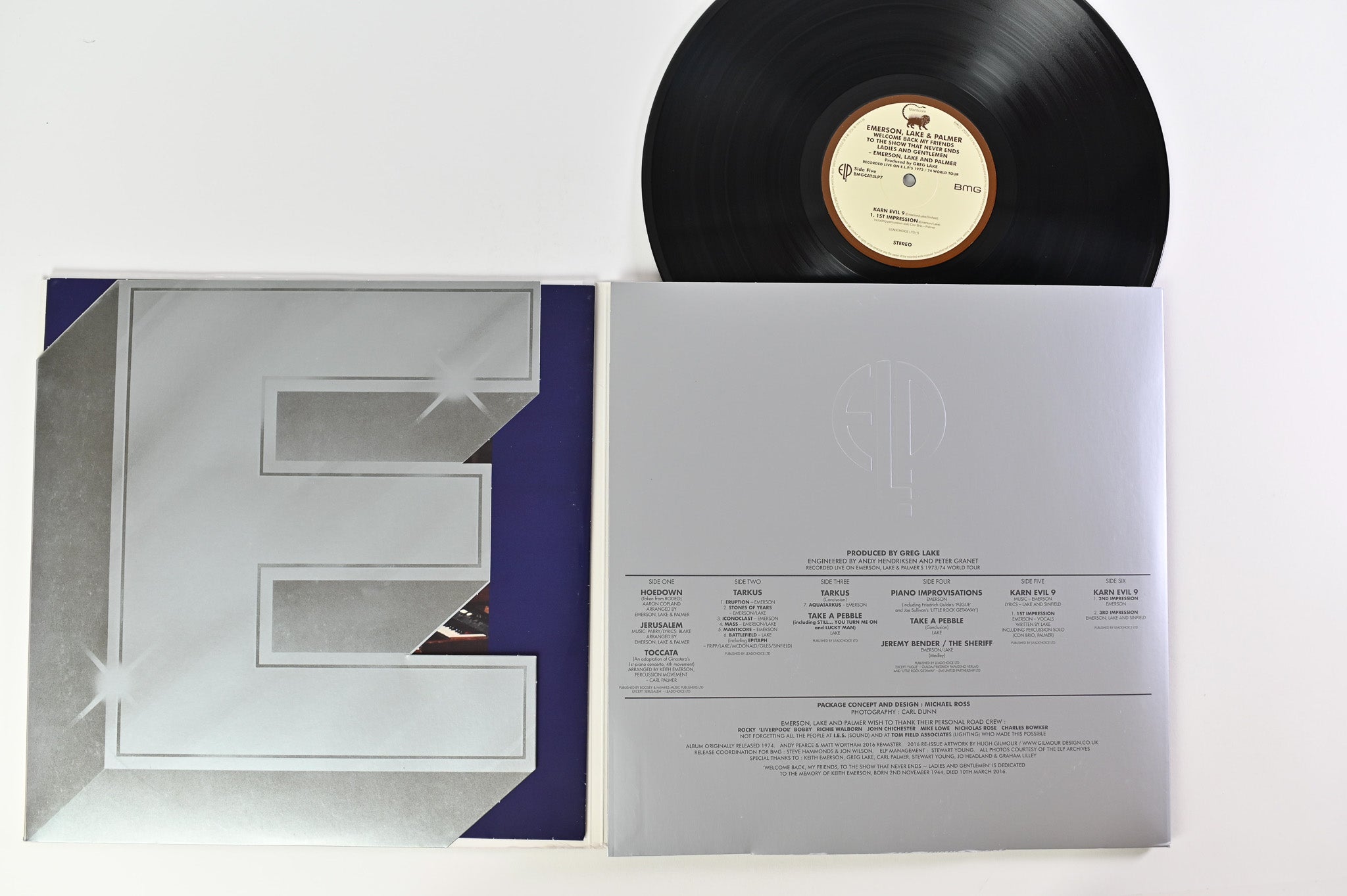 Emerson, Lake & Palmer - Welcome Back My Friends To The Show That Never Ends - Ladies And Gentlemen on BMG - Reissue