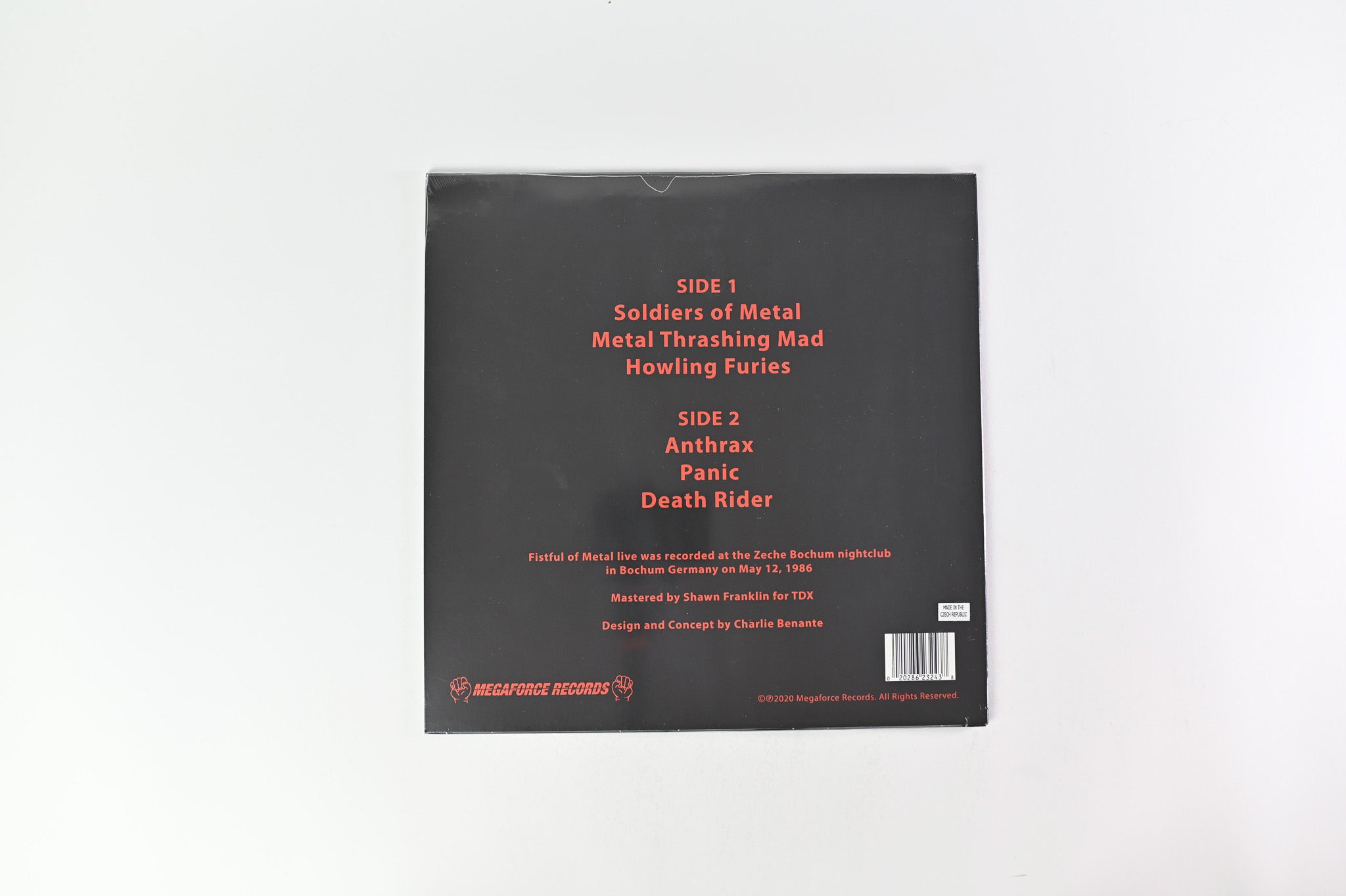 Anthrax - Soldiers Of Metal on Megaforce RSD Black Friday 2020 Ltd Black in Orange Sealed