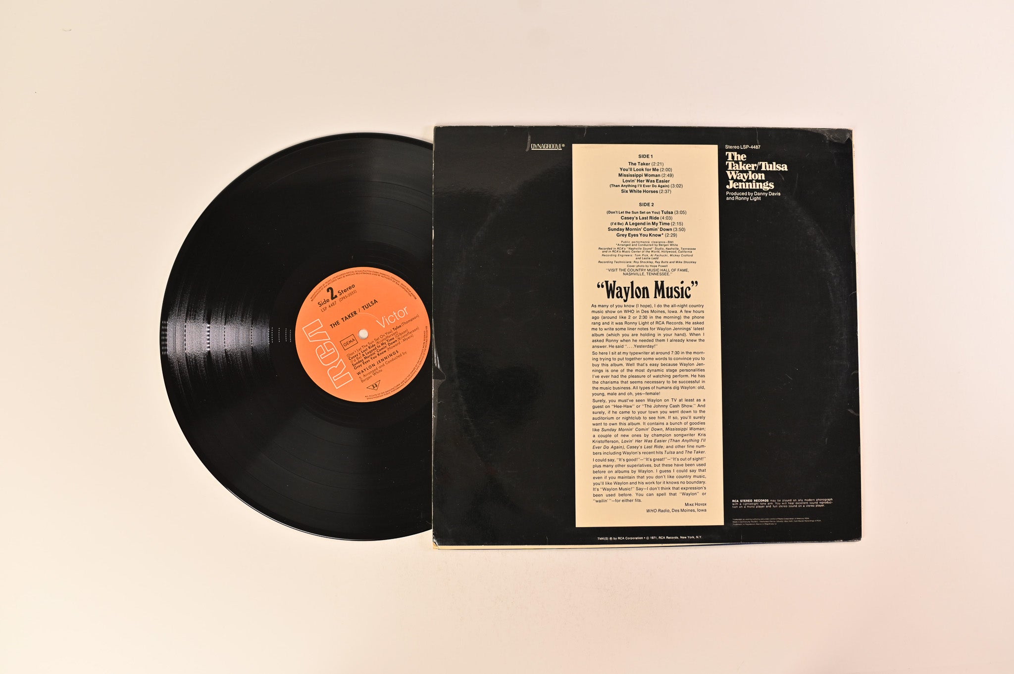 Waylon Jennings - The Taker / Tulsa on RCA Victor - German pressing