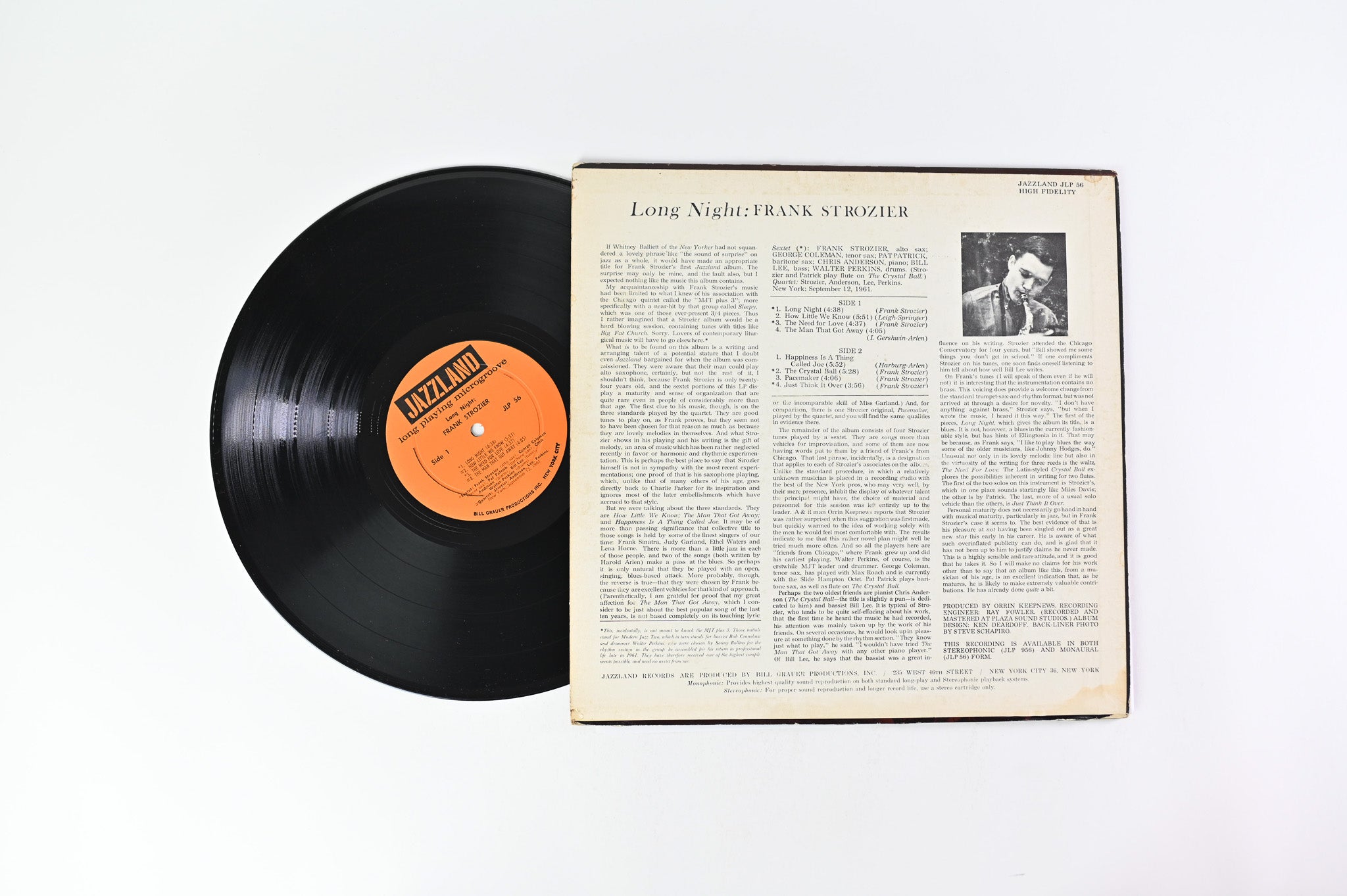 Frank Strozier - Long Night on Jazzland Mono Deep Groove