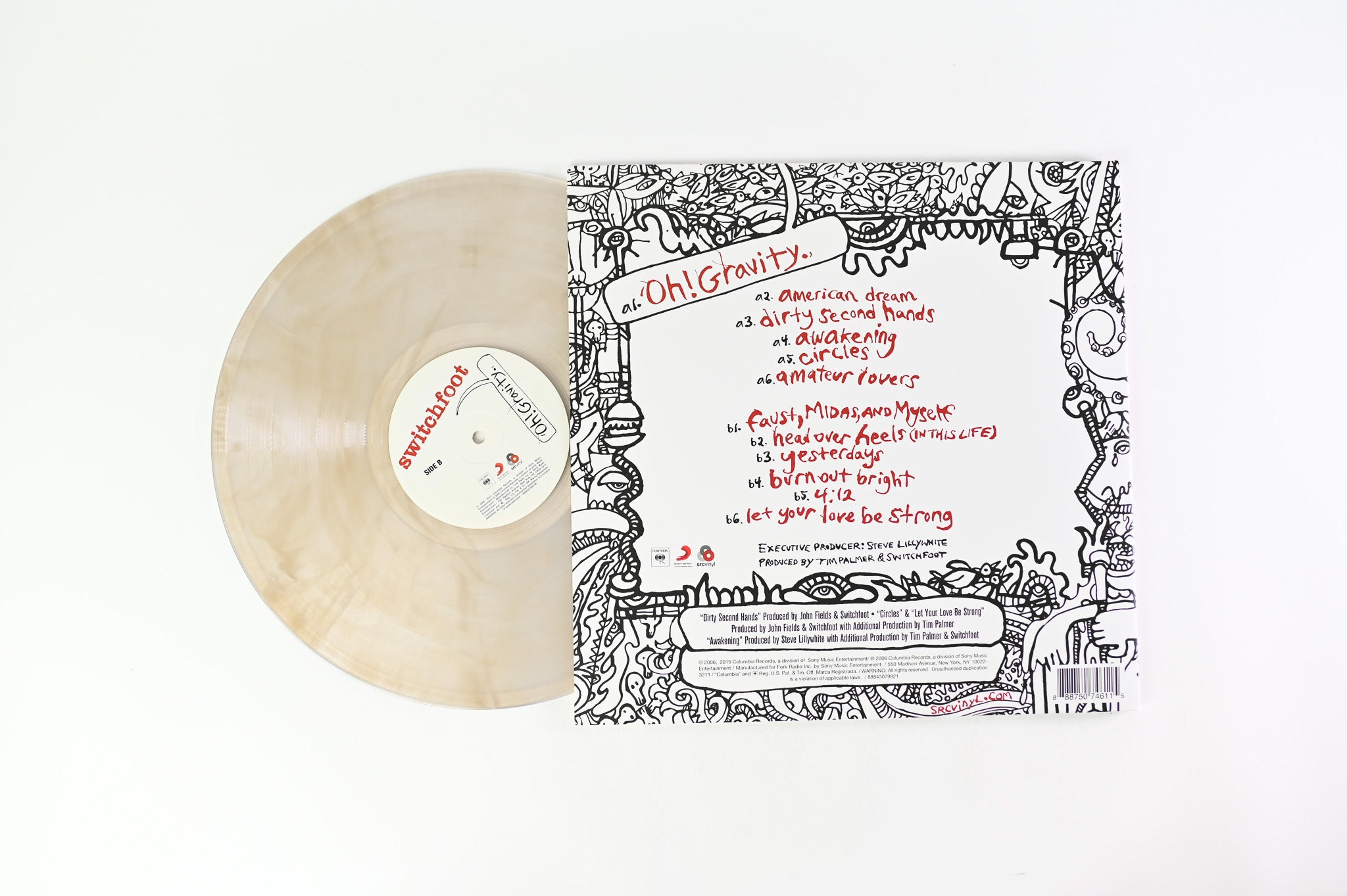 Switchfoot - Oh! Gravity on SRC Vinyl Ltd Clear With White Smoke Reissue