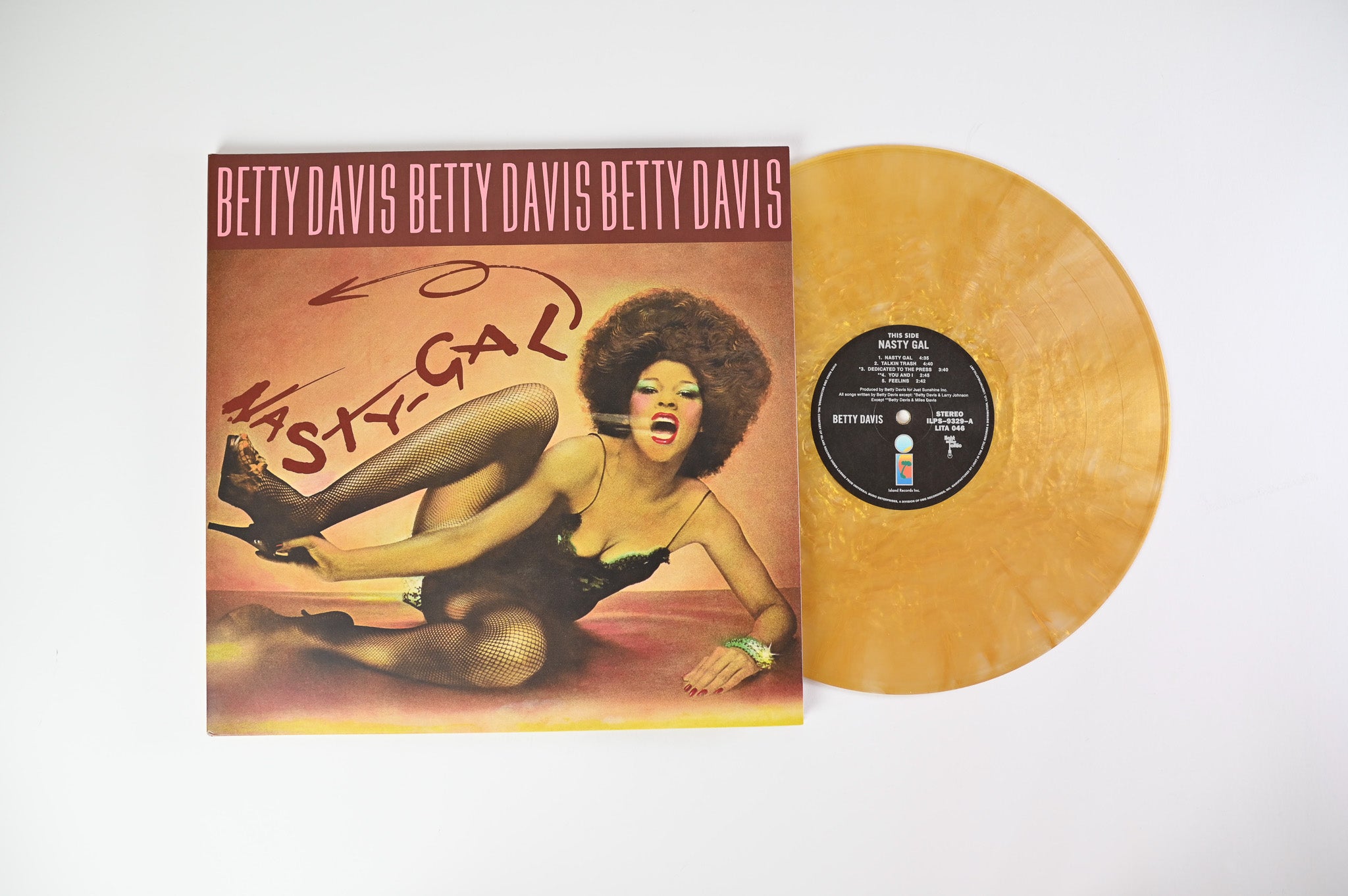 Betty Davis - Nasty Gal on Light in the Attic Ltd Metallic Gold Wax Reissue