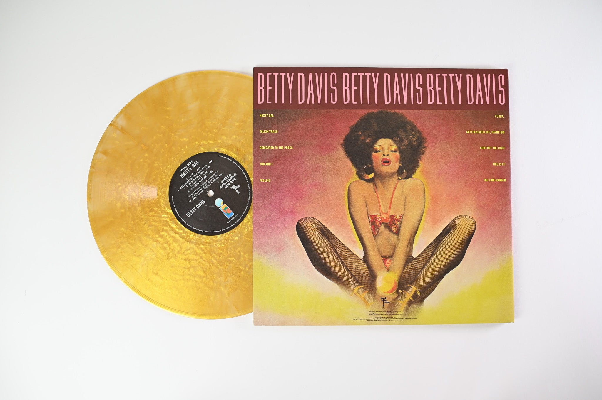 Betty Davis - Nasty Gal on Light in the Attic Ltd Metallic Gold Wax Reissue