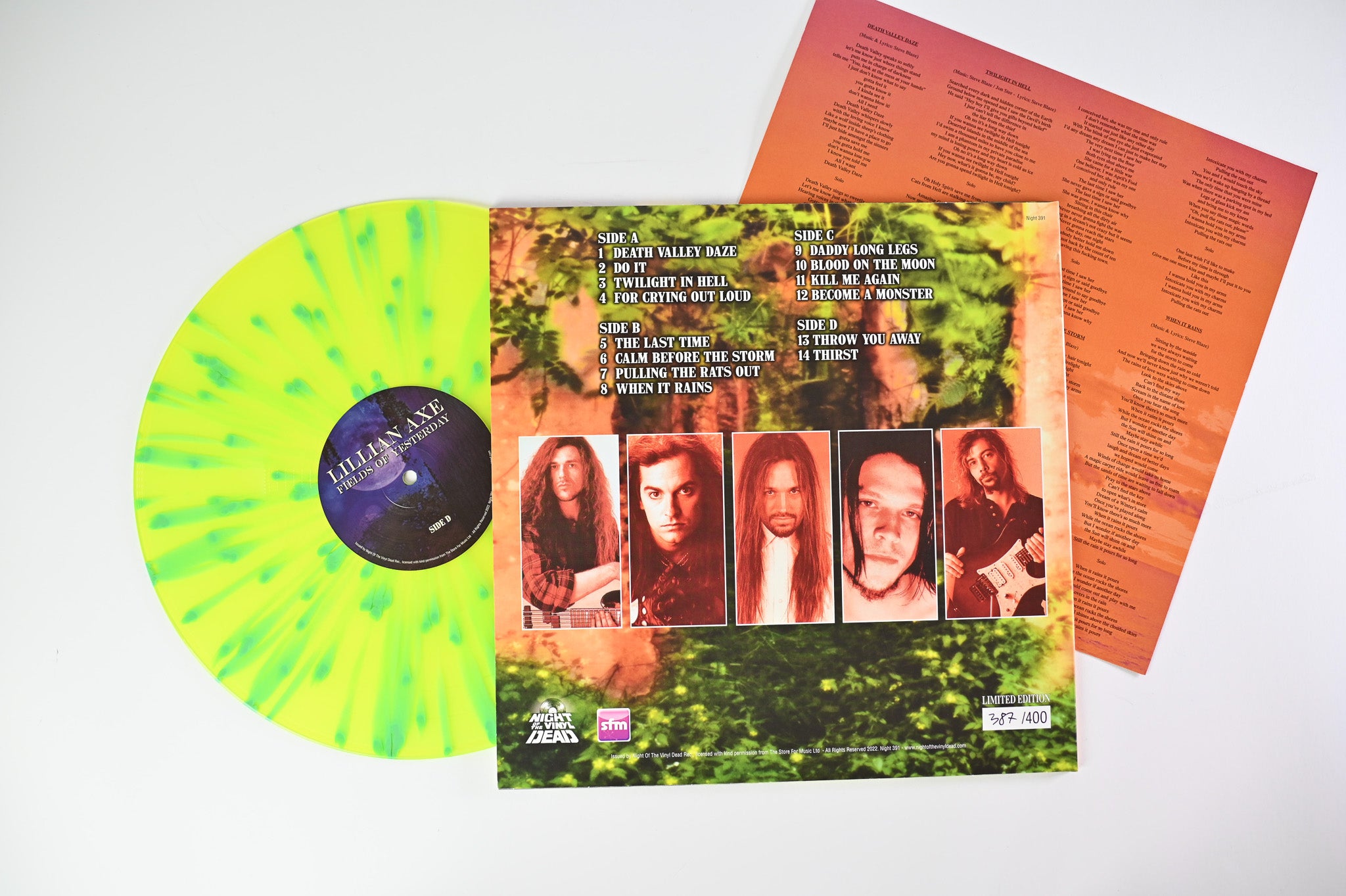 Lillian Axe - Fields Of Yesterday on Night of the Vinyl Dead Ltd Numbered Splatter Vinyl