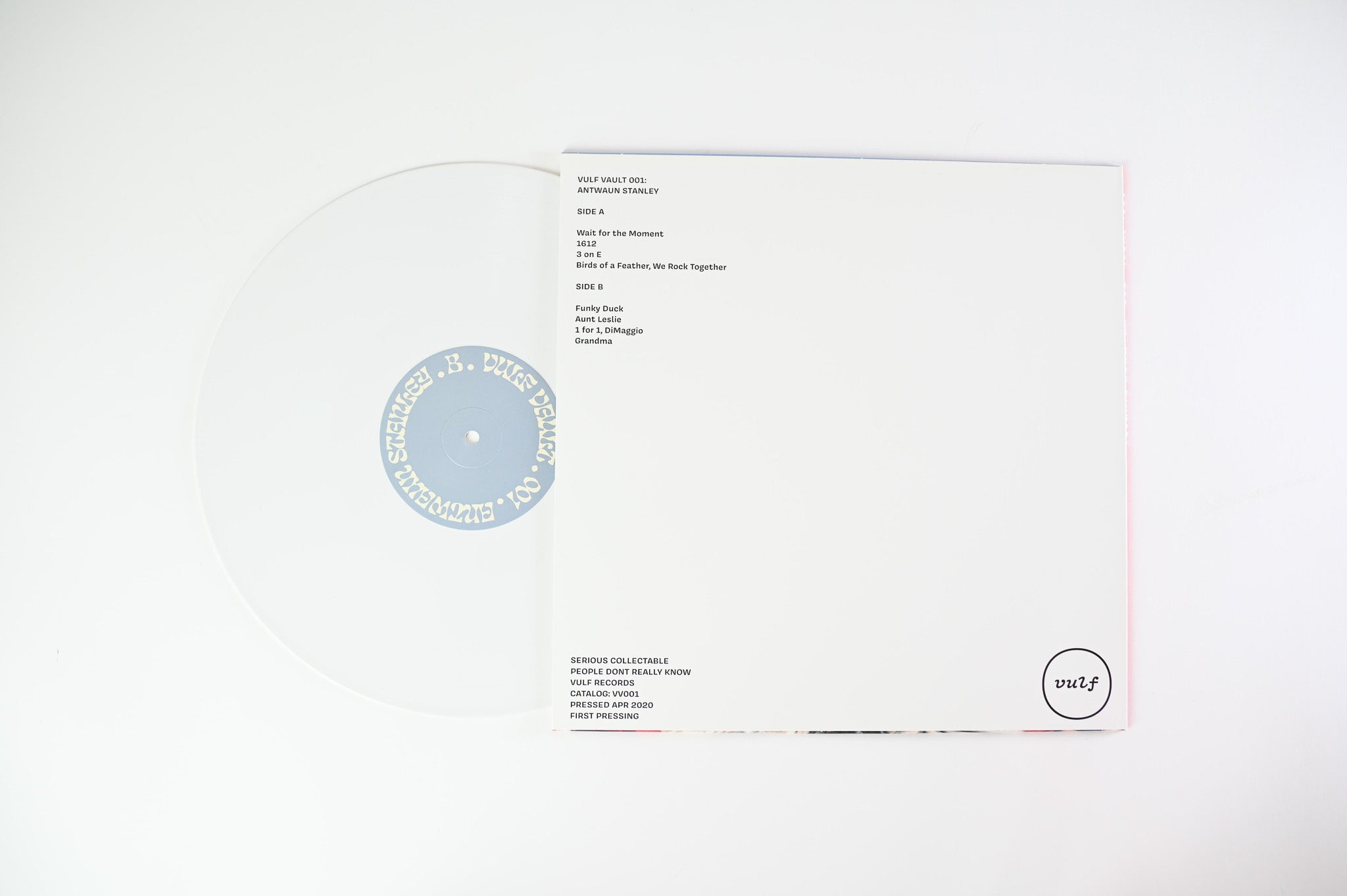 Vulfpeck - Vulf Vault 001: Antwaun Stanley on Vulf Records Ltd White Vinyl