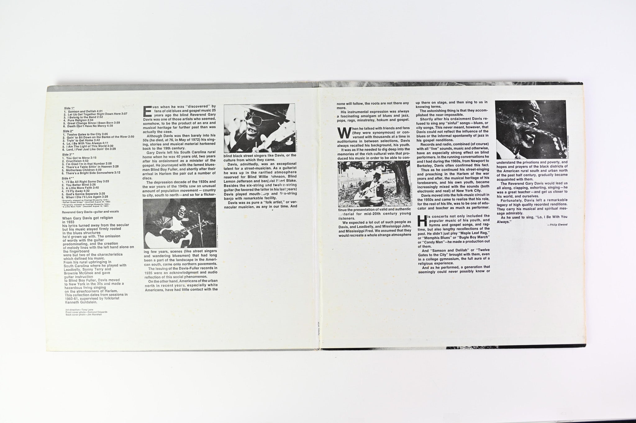 Rev. Gary Davis - When I Die I'll Live Again on Fantasy Reissue