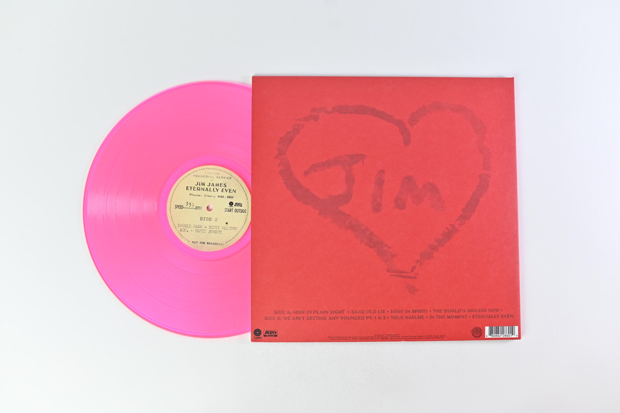 Jim James - Eternally Even on Capitol Records - Pink Vinyl