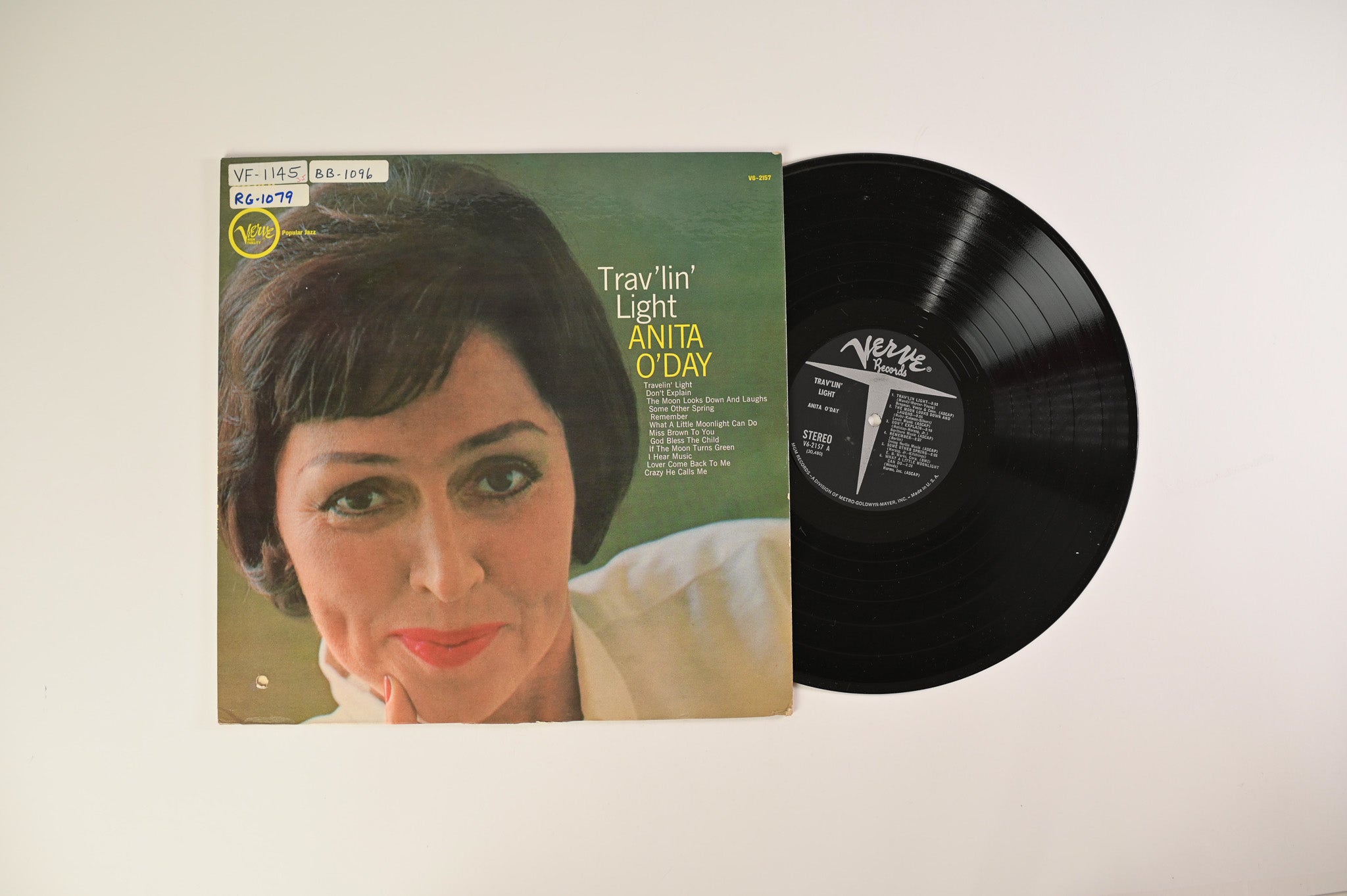 Anita O'Day - Trav'lin' Light on Verve Records - Stereo