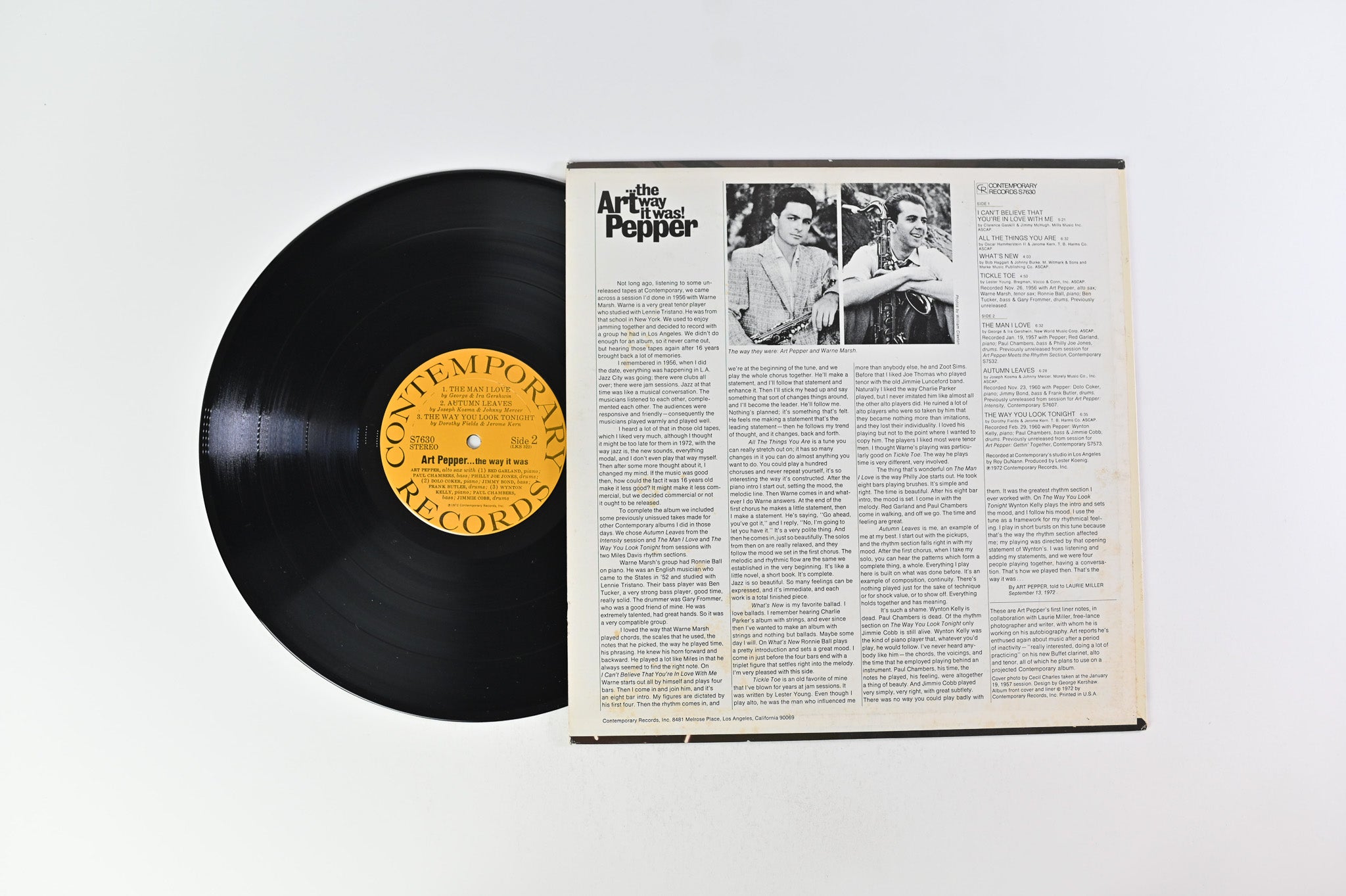 Art Pepper - ...The Way It Was! on Contemporary Records